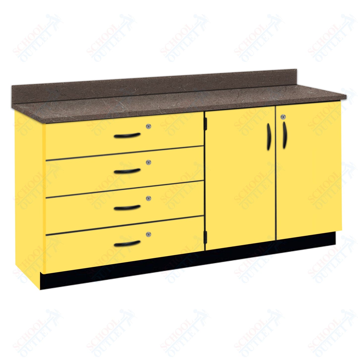 Chemical Resistant Laminate Top Wall Work Counter with Lock (84170 K36 21)