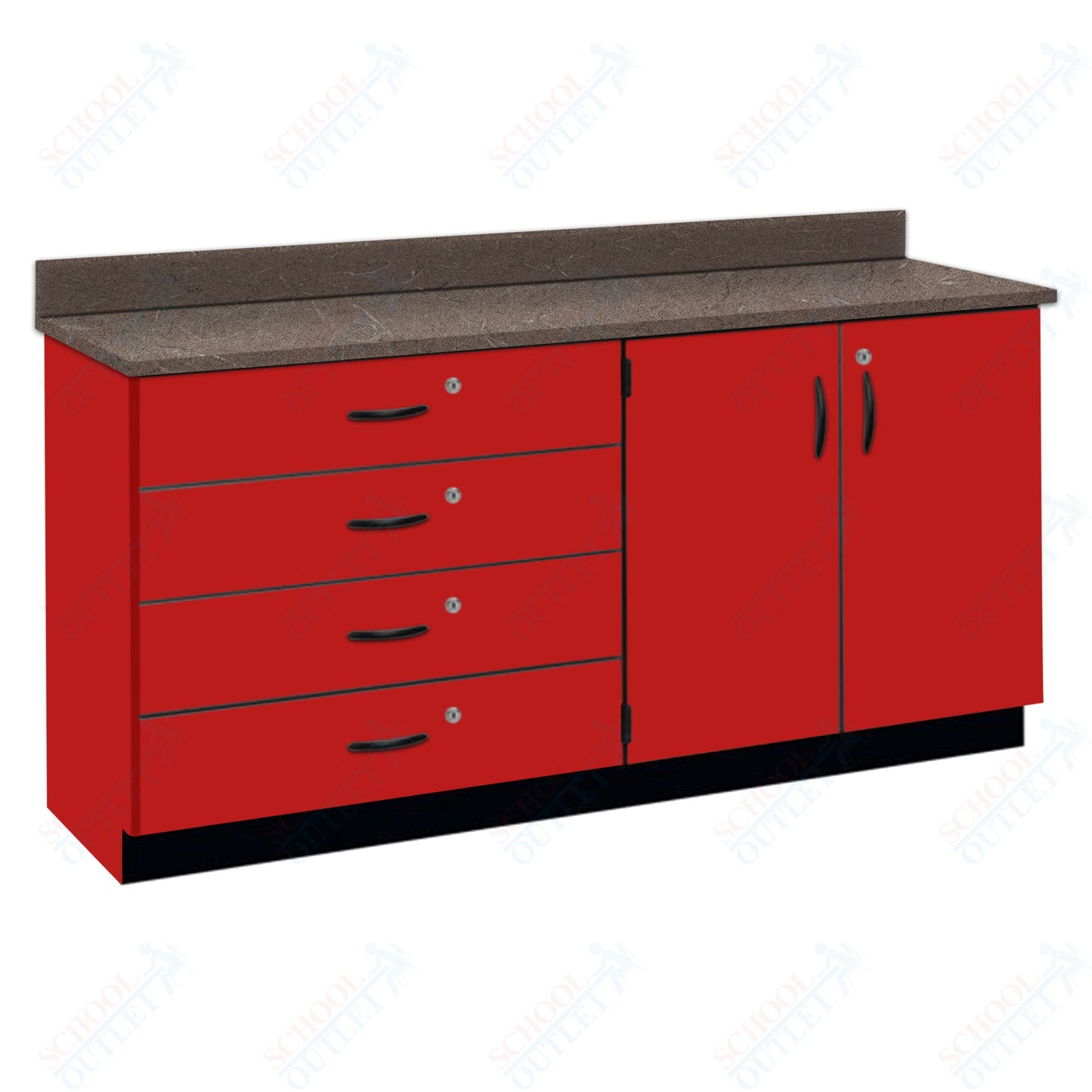 Chemical Resistant Laminate Top Wall Work Counter with Lock (84170 K36 21)