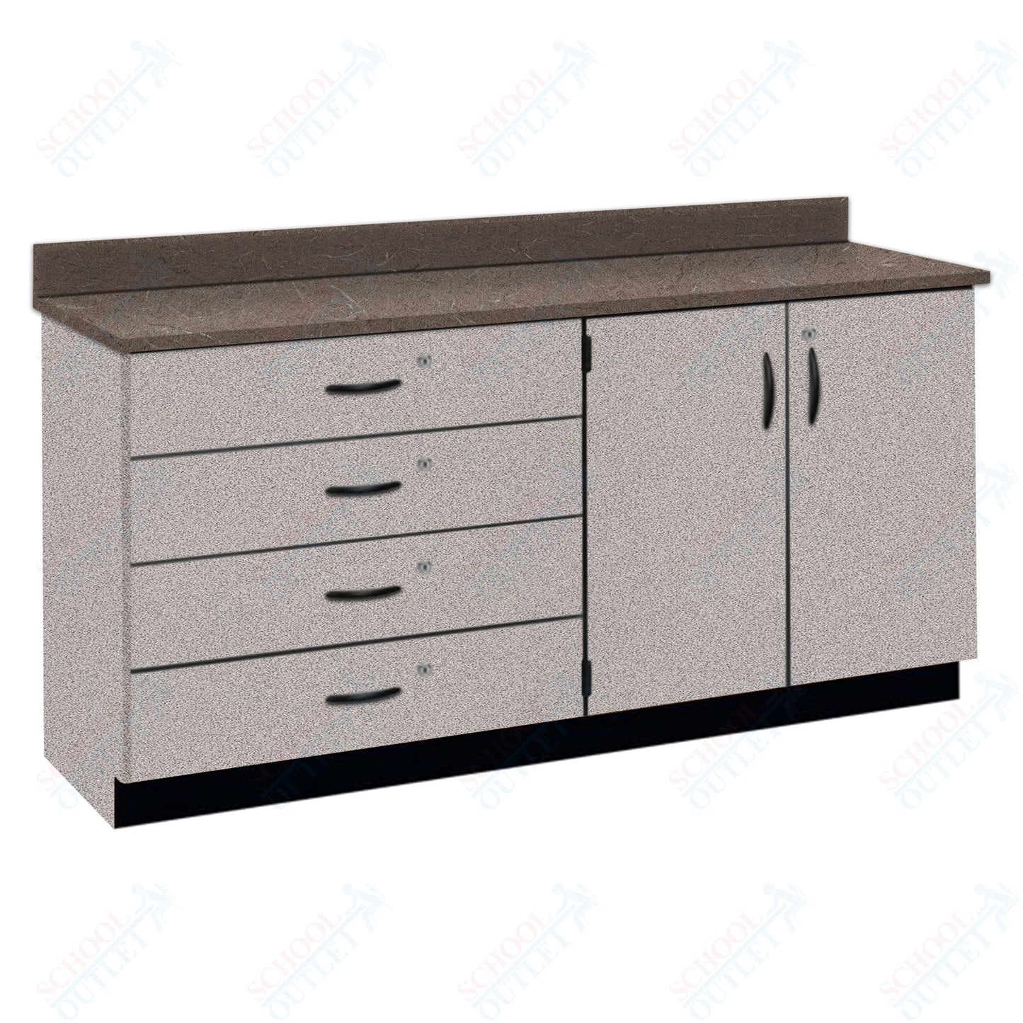 Chemical Resistant Laminate Top Wall Work Counter with Lock (84170 K36 21)