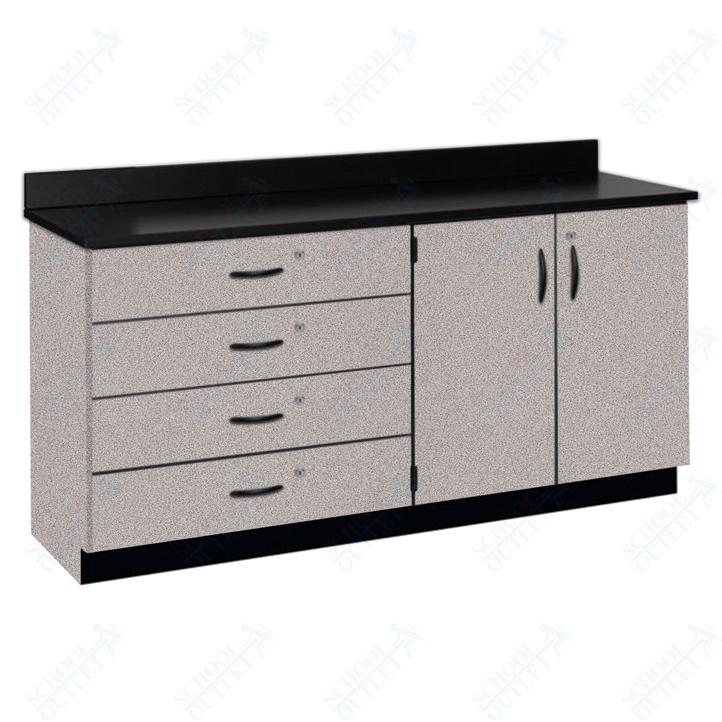 Chemical Resistant Laminate Top Wall Work Counter with Lock (84170 K36 21)