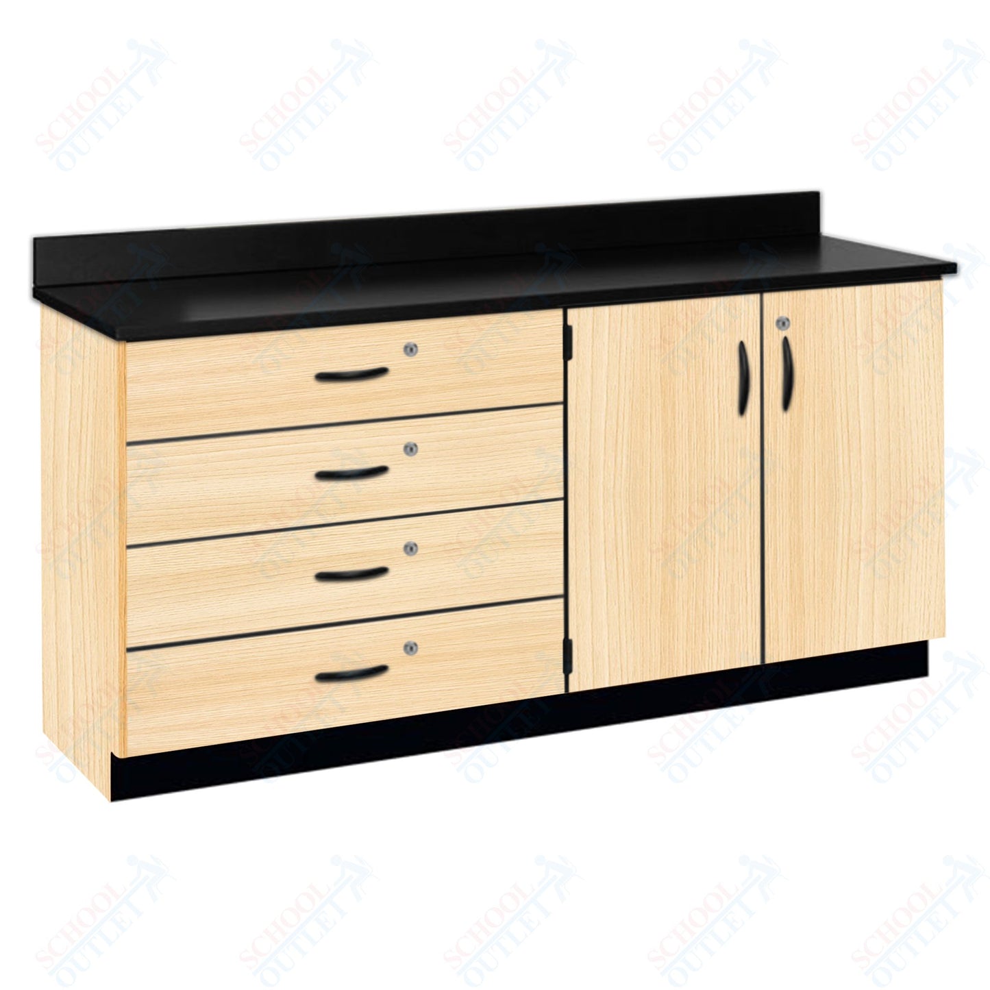 Chemical Resistant Laminate Top Wall Work Counter with Lock (84170 K36 21)