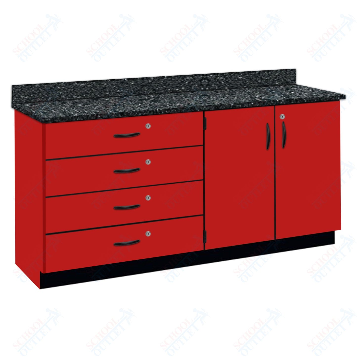 Chemical Resistant Laminate Top Wall Work Counter with Lock (84170 K36 21)