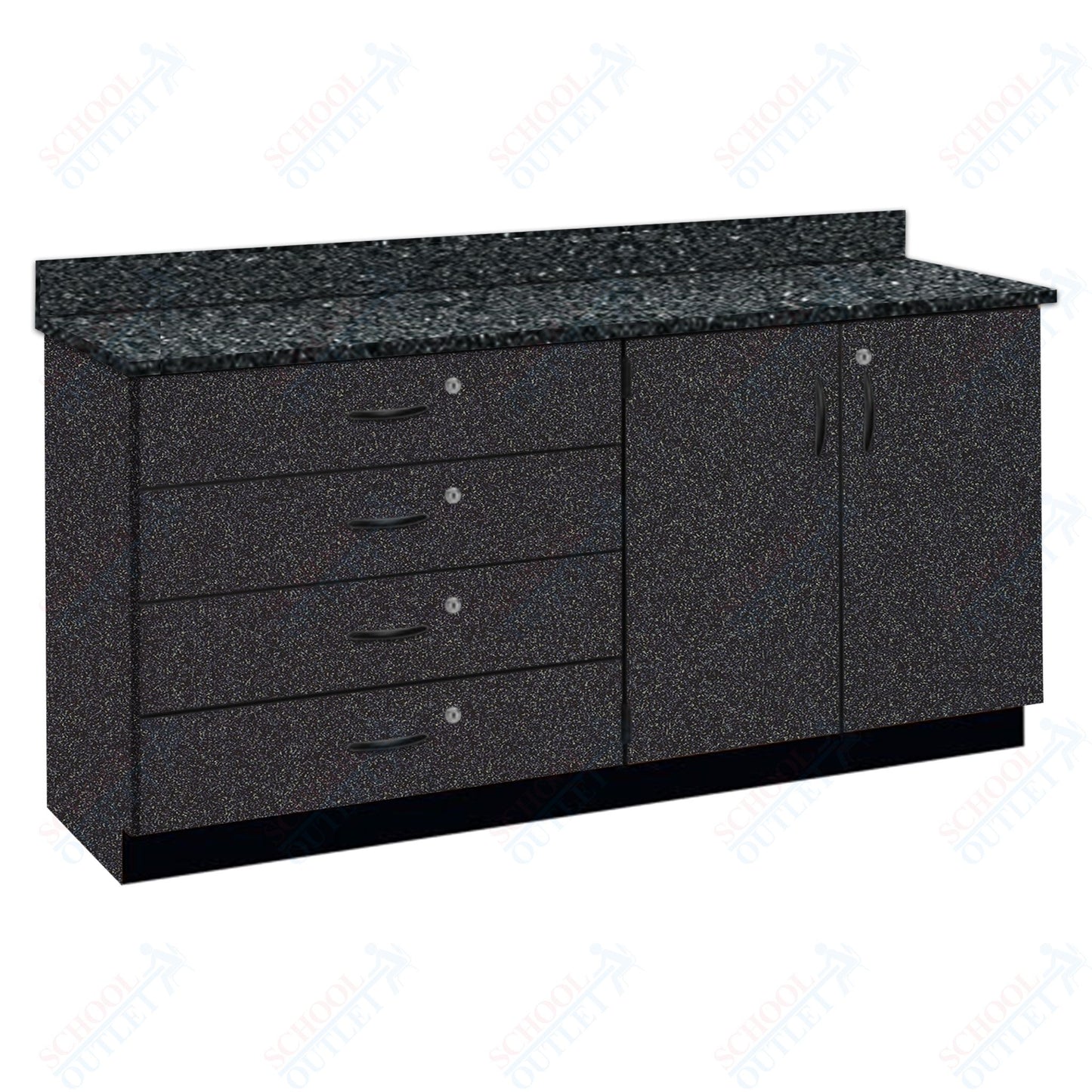 Chemical Resistant Laminate Top Wall Work Counter with Lock (84170 K36 21)