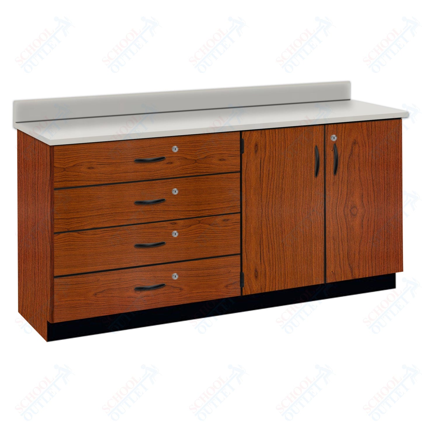 Chemical Resistant Laminate Top Wall Work Counter with Lock (84170 K36 21)