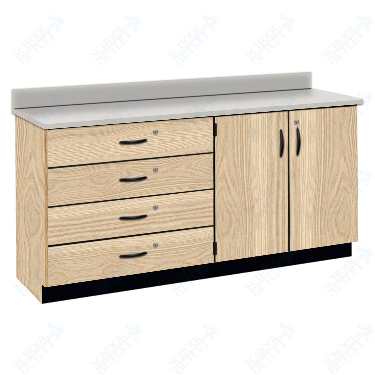 Chemical Resistant Laminate Top Wall Work Counter with Lock (84170 K36 21)