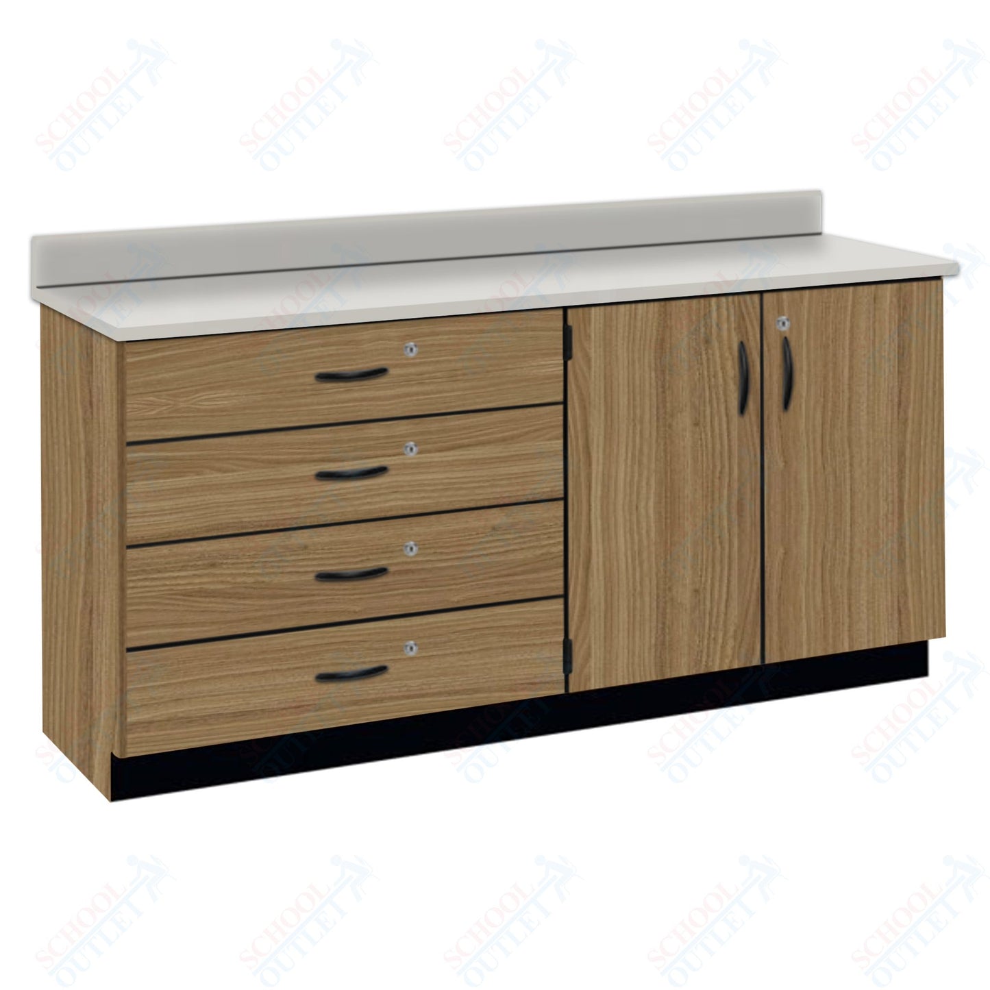 Chemical Resistant Laminate Top Wall Work Counter with Lock (84170 K36 21)