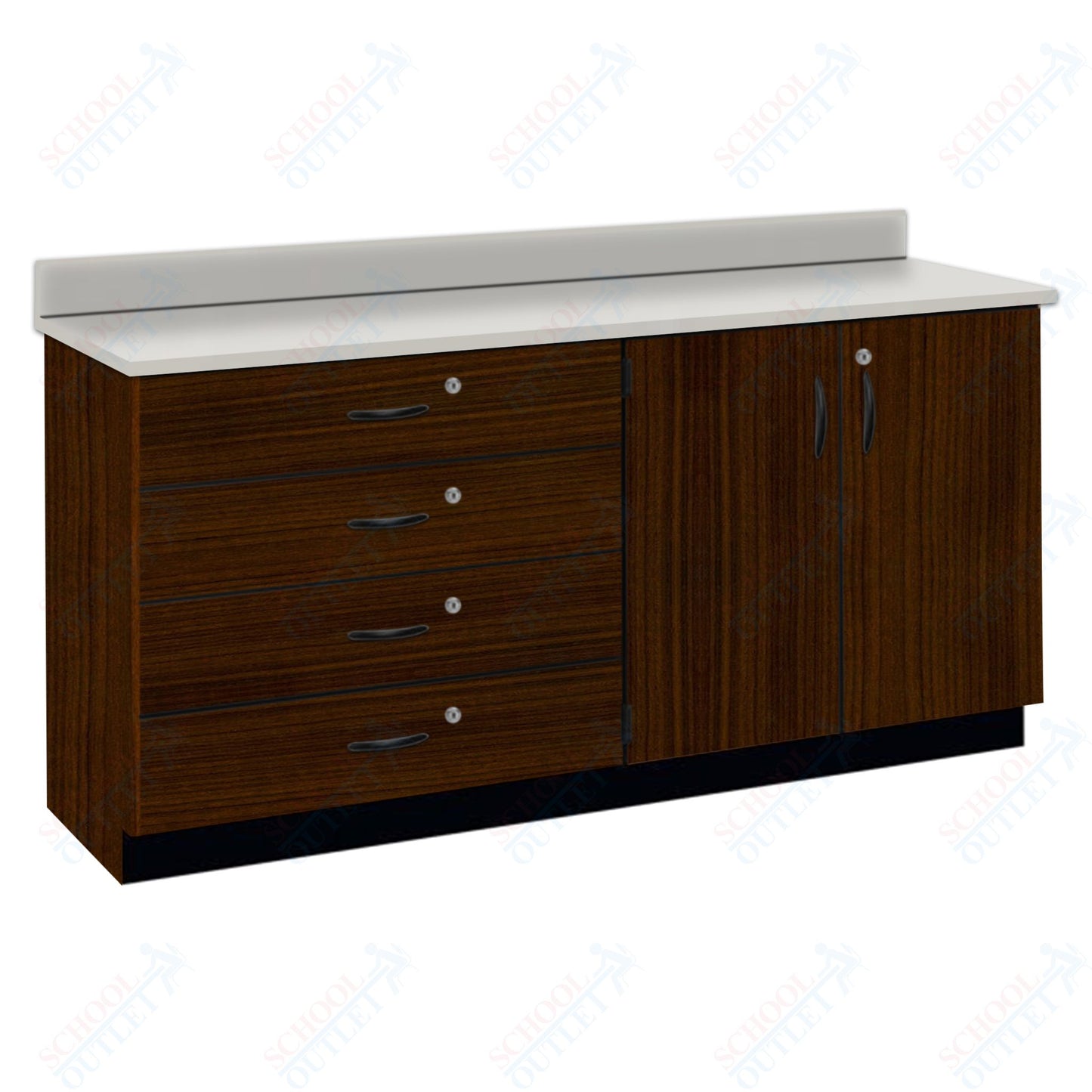 Chemical Resistant Laminate Top Wall Work Counter with Lock (84170 K36 21)