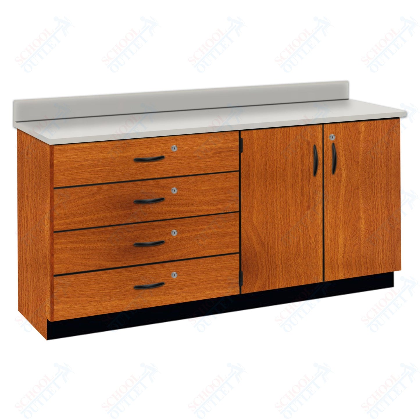 Chemical Resistant Laminate Top Wall Work Counter with Lock (84170 K36 21)