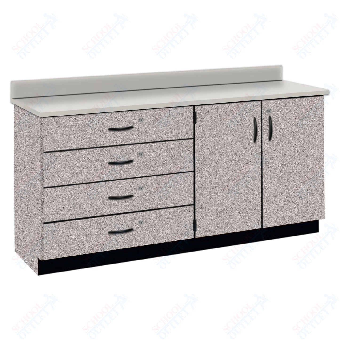 Chemical Resistant Laminate Top Wall Work Counter with Lock (84170 K36 21)