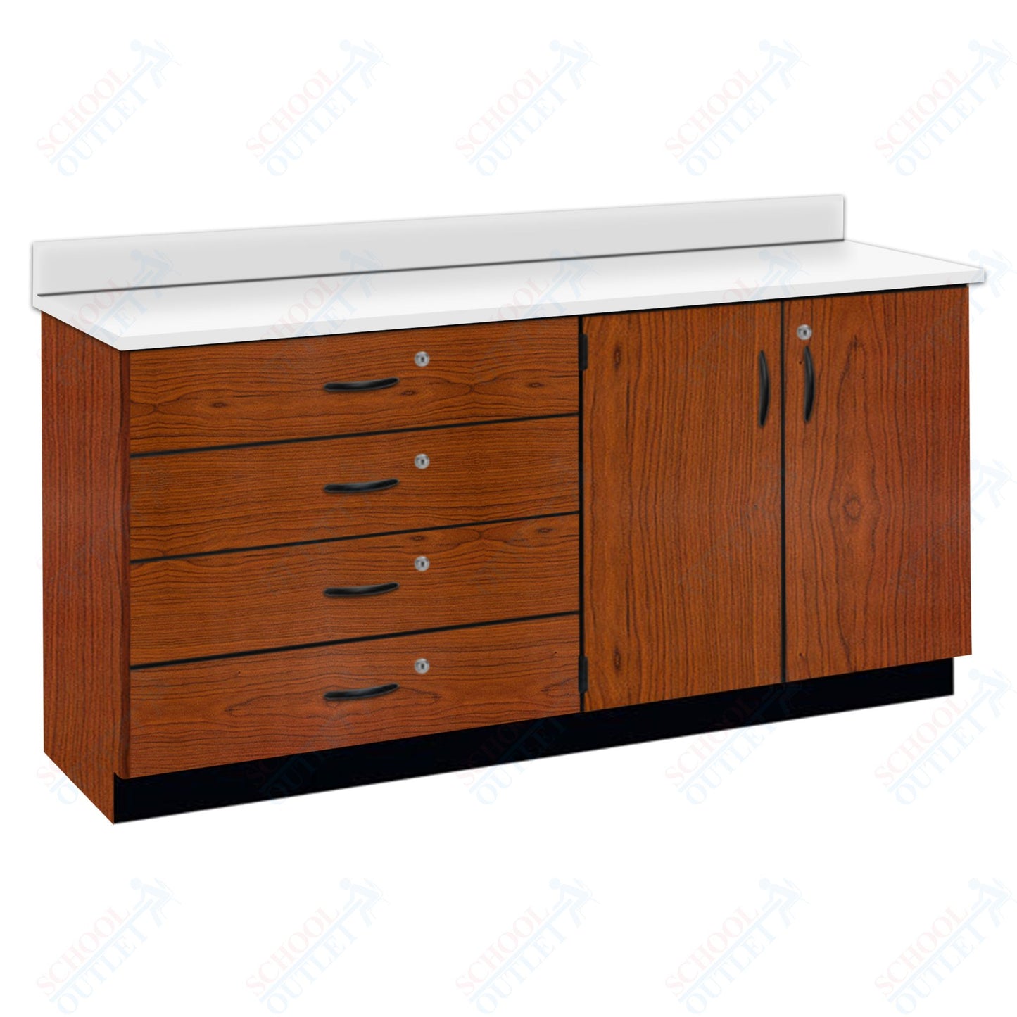 Chemical Resistant Laminate Top Wall Work Counter with Lock (84170 K36 21)