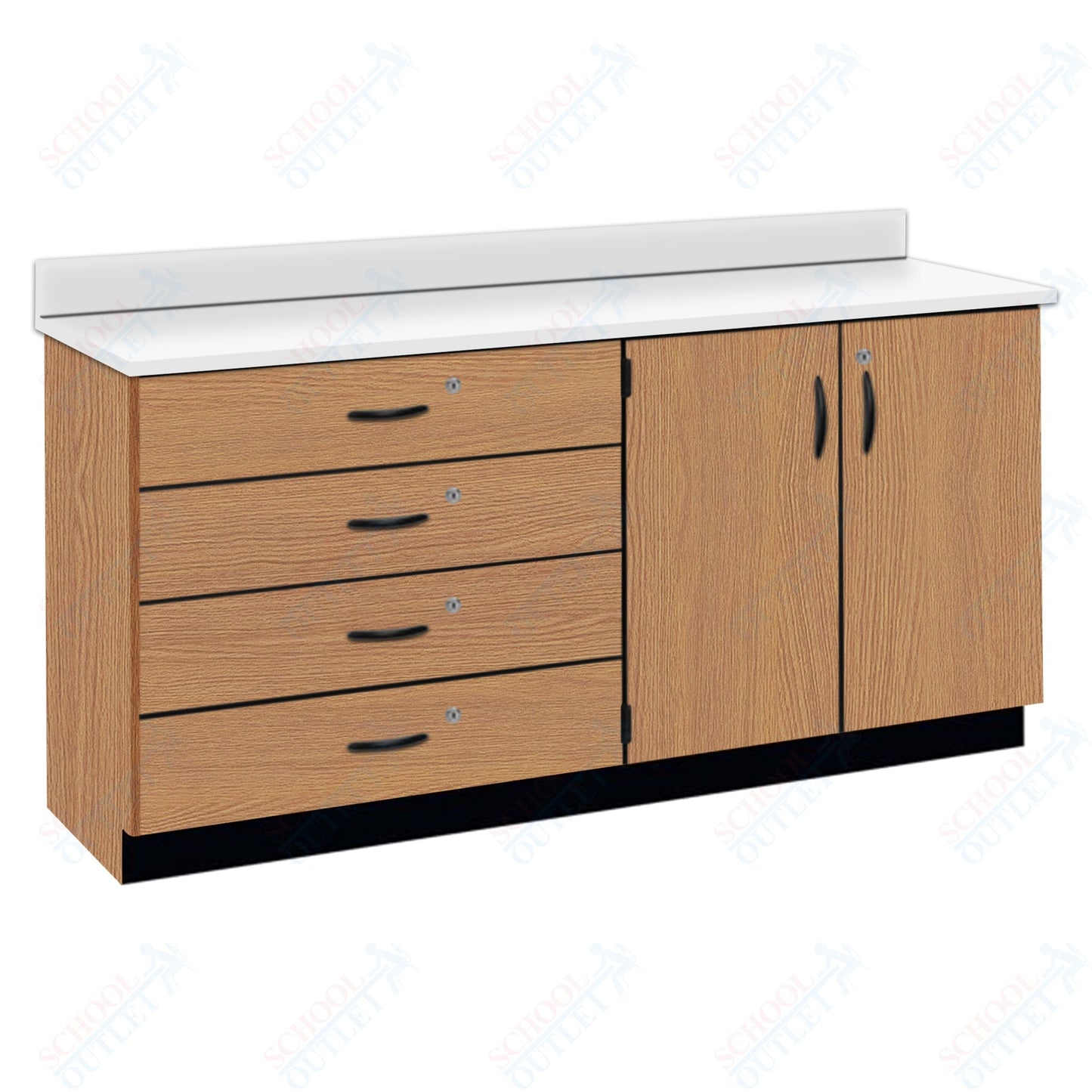 Chemical Resistant Laminate Top Wall Work Counter with Lock (84170 K36 21)