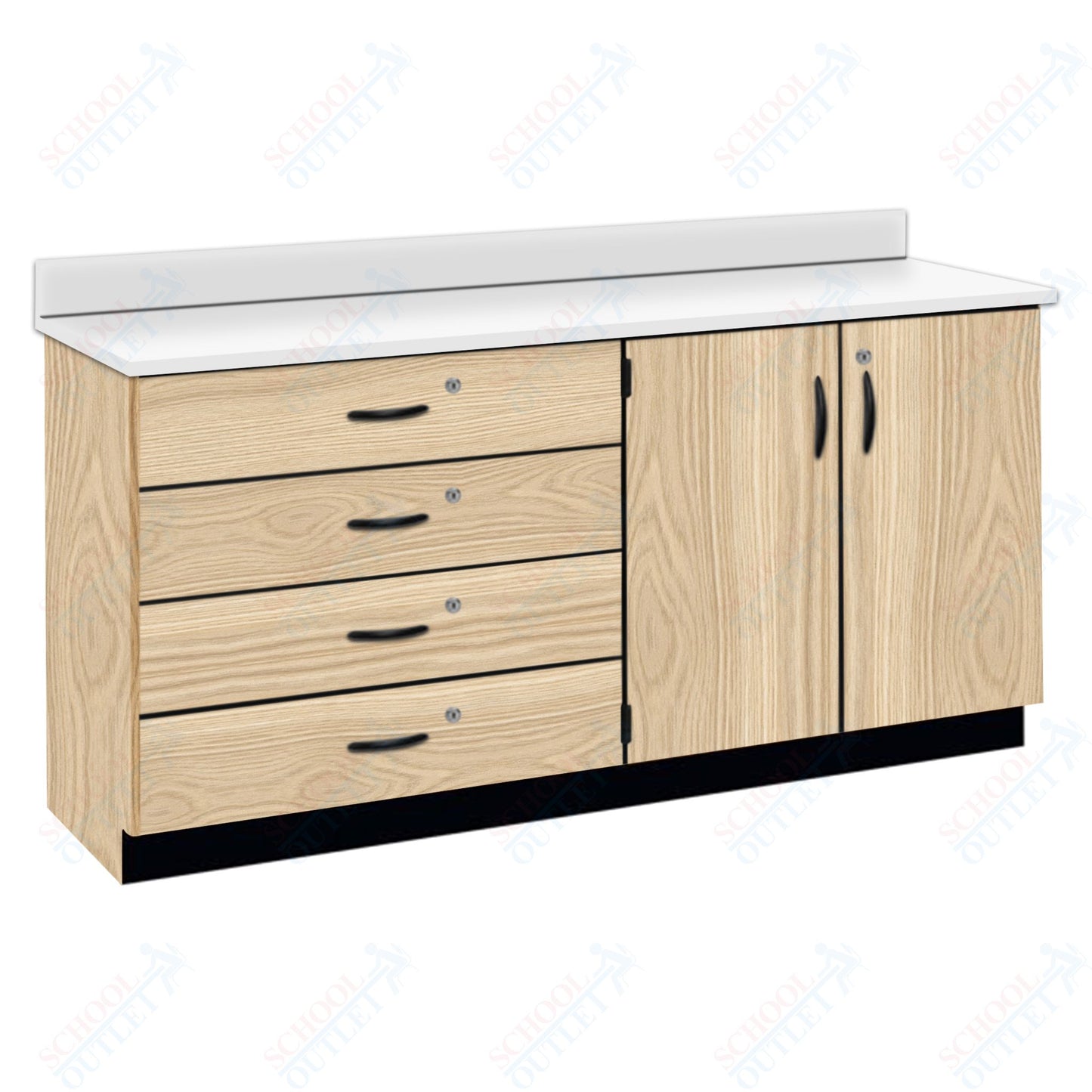 Chemical Resistant Laminate Top Wall Work Counter with Lock (84170 K36 21)