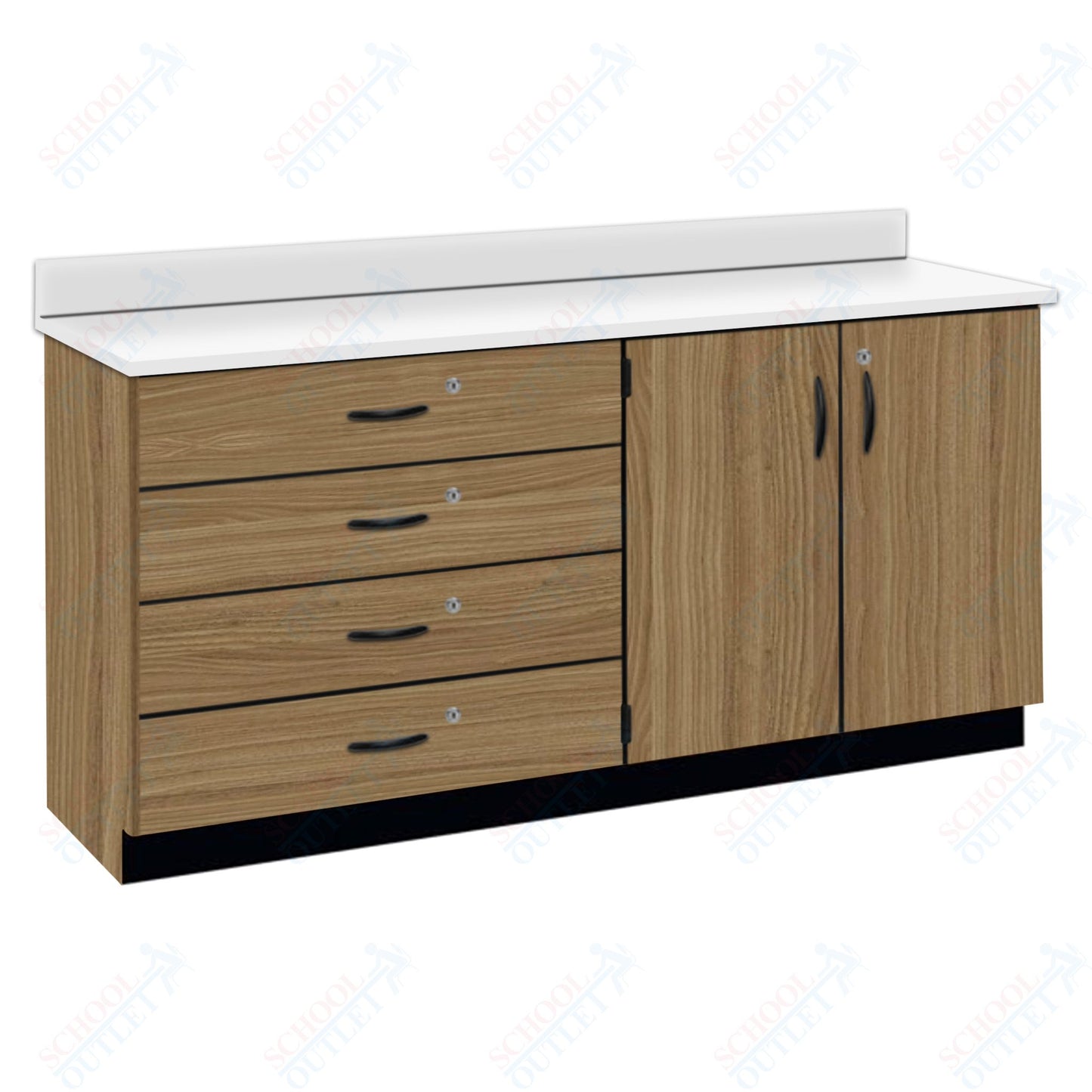 Chemical Resistant Laminate Top Wall Work Counter with Lock (84170 K36 21)