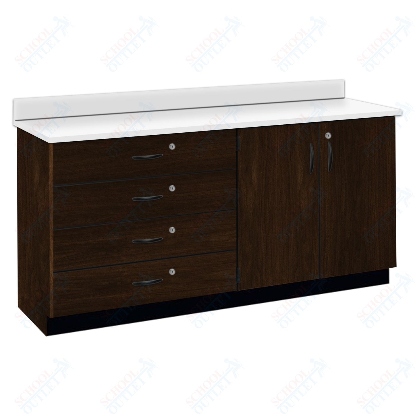 Chemical Resistant Laminate Top Wall Work Counter with Lock (84170 K36 21)