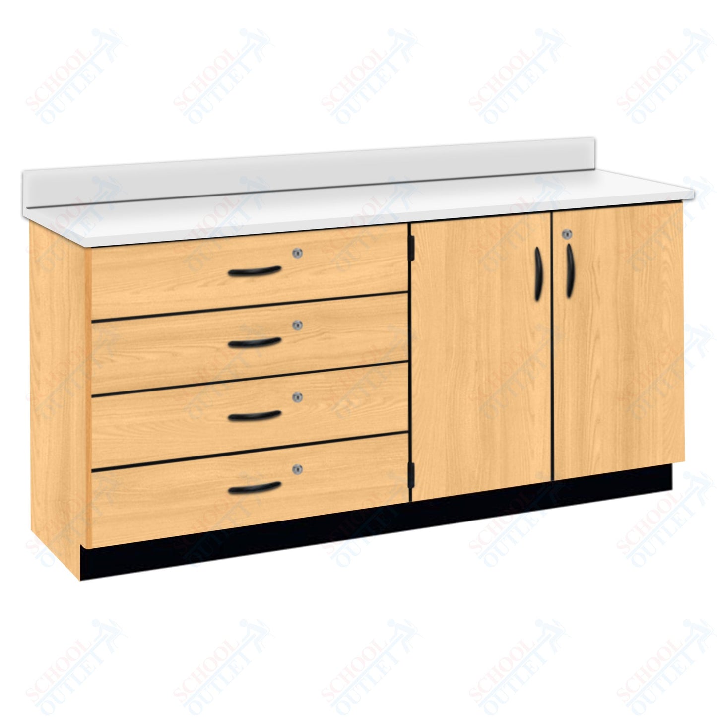 Chemical Resistant Laminate Top Wall Work Counter with Lock (84170 K36 21)