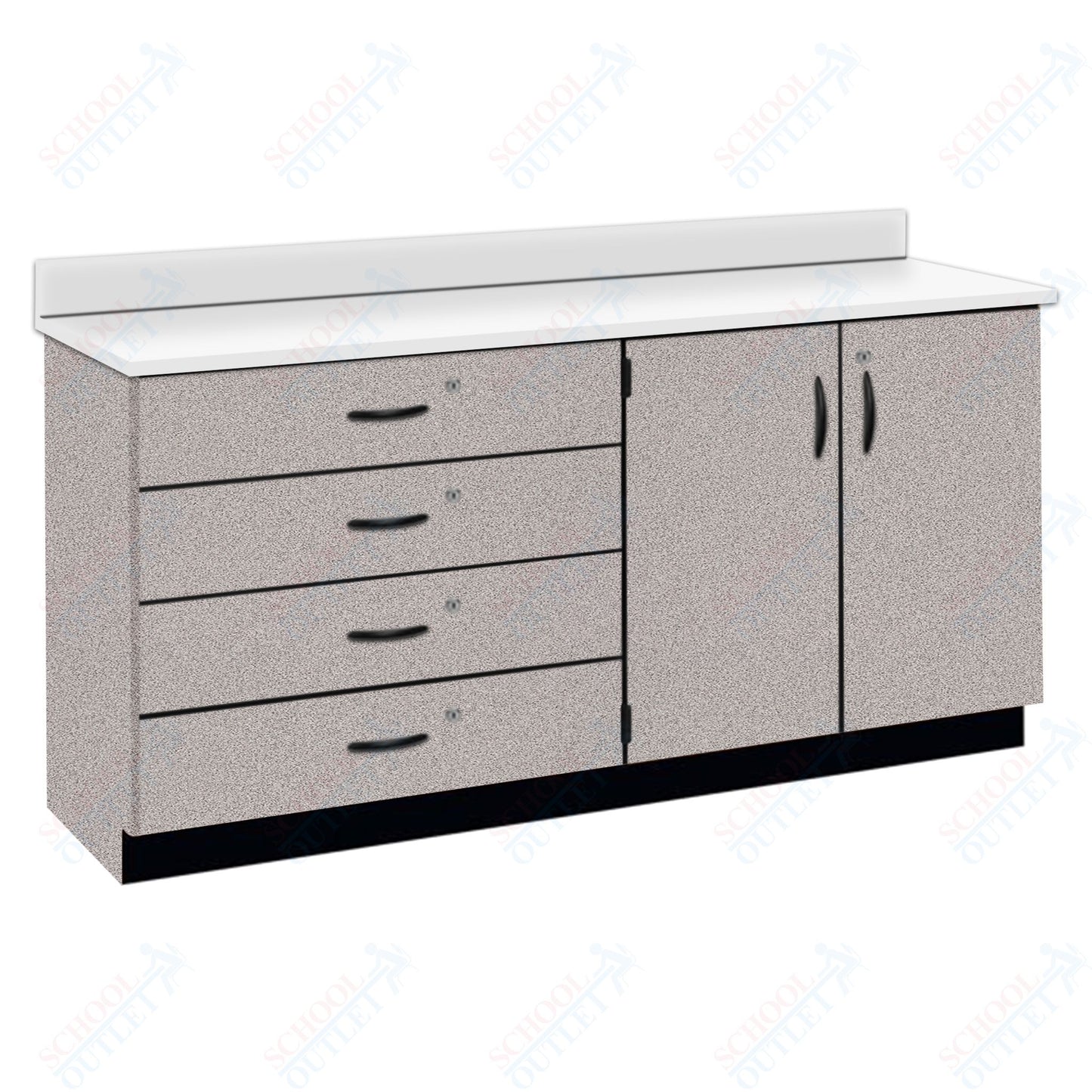 Chemical Resistant Laminate Top Wall Work Counter with Lock (84170 K36 21)