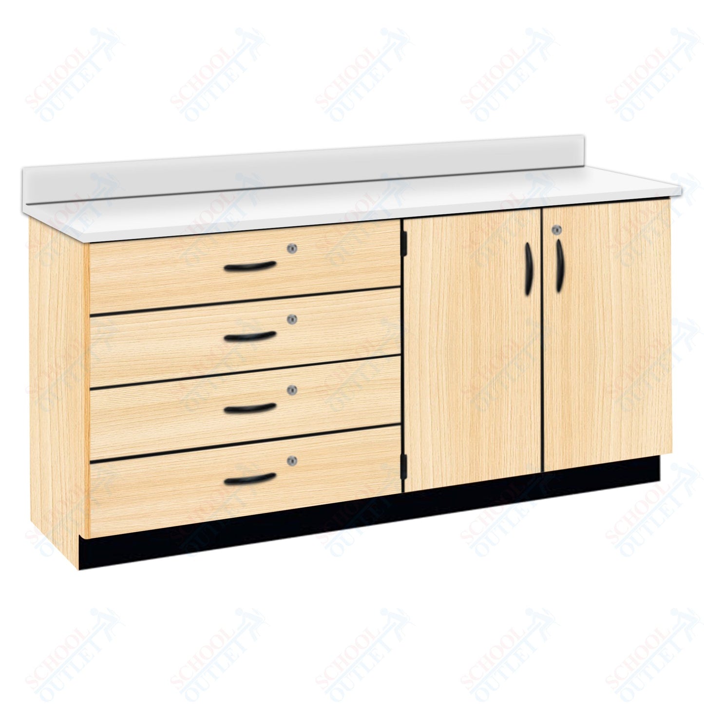 Chemical Resistant Laminate Top Wall Work Counter with Lock (84170 K36 21)