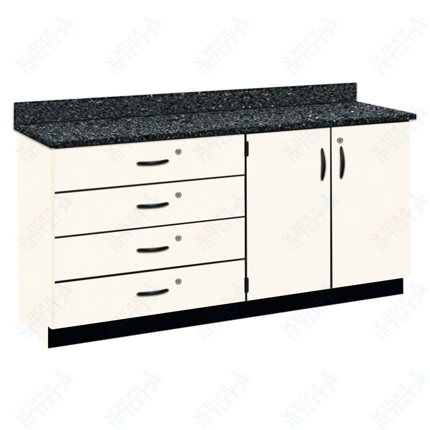 Phenolic Top Wall Work Counter with Lock (84170 K36 24)