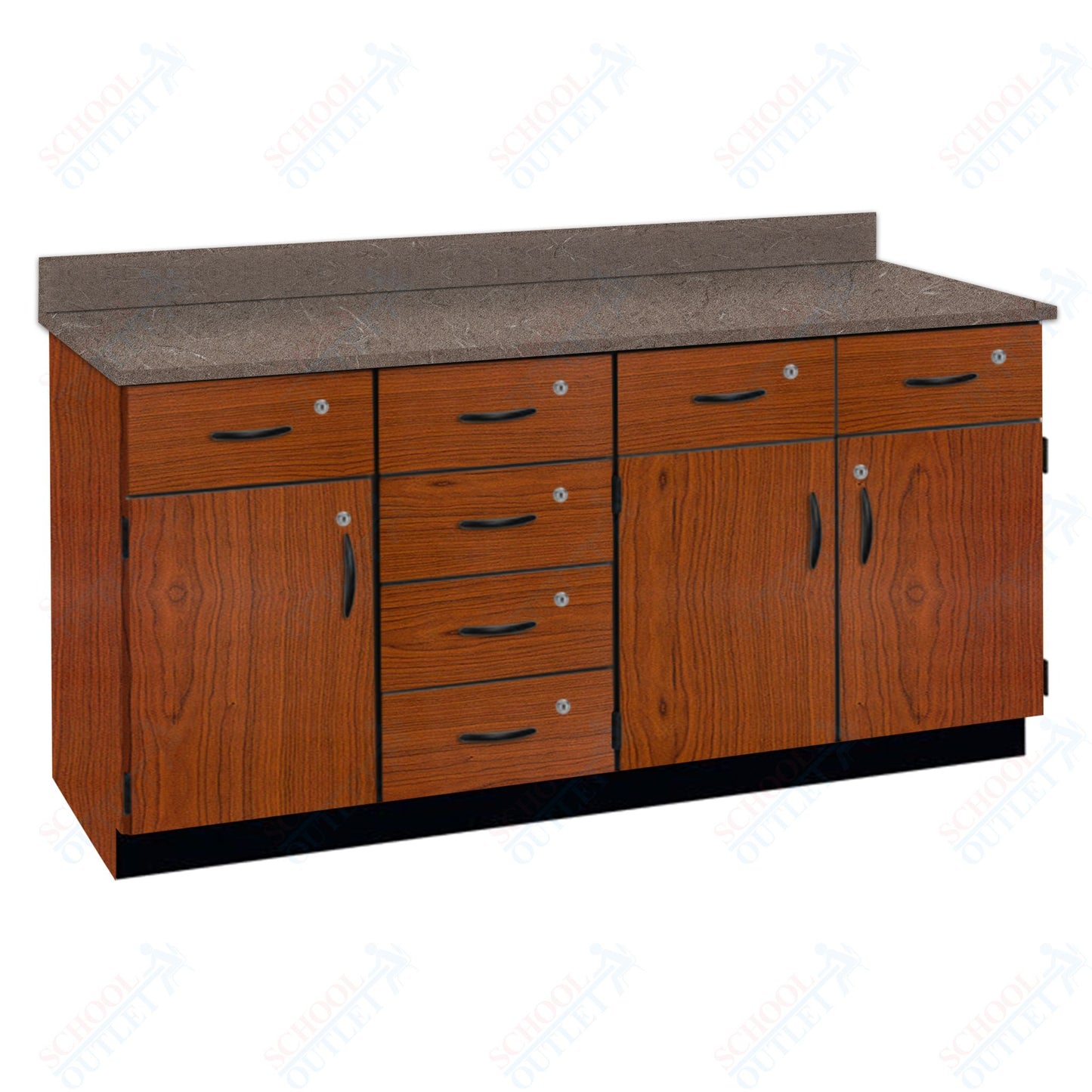 Chemical Resistant Laminate Top Wall Work Counter with Lock (84172 K36 21)