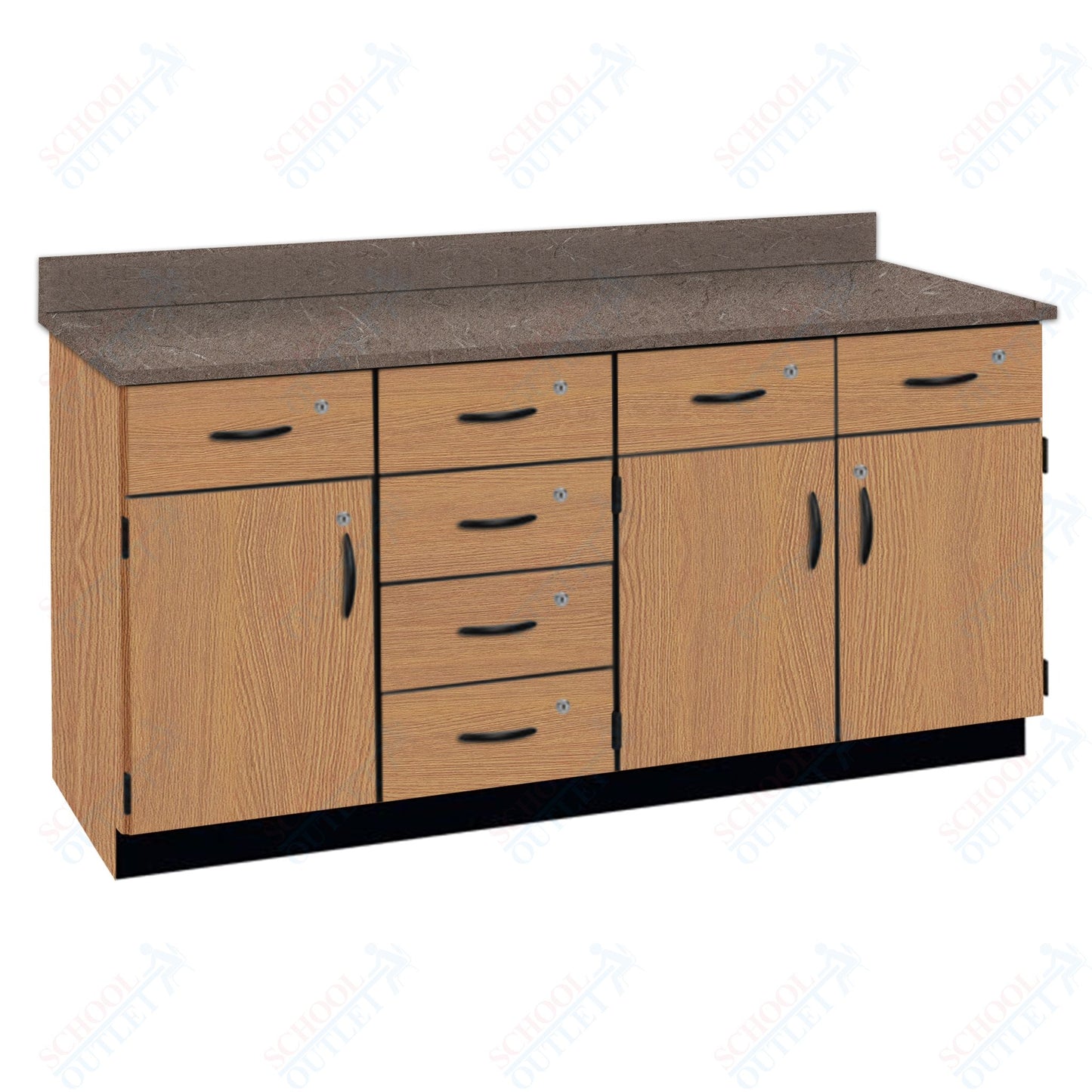 Chemical Resistant Laminate Top Wall Work Counter with Lock (84172 K36 21)