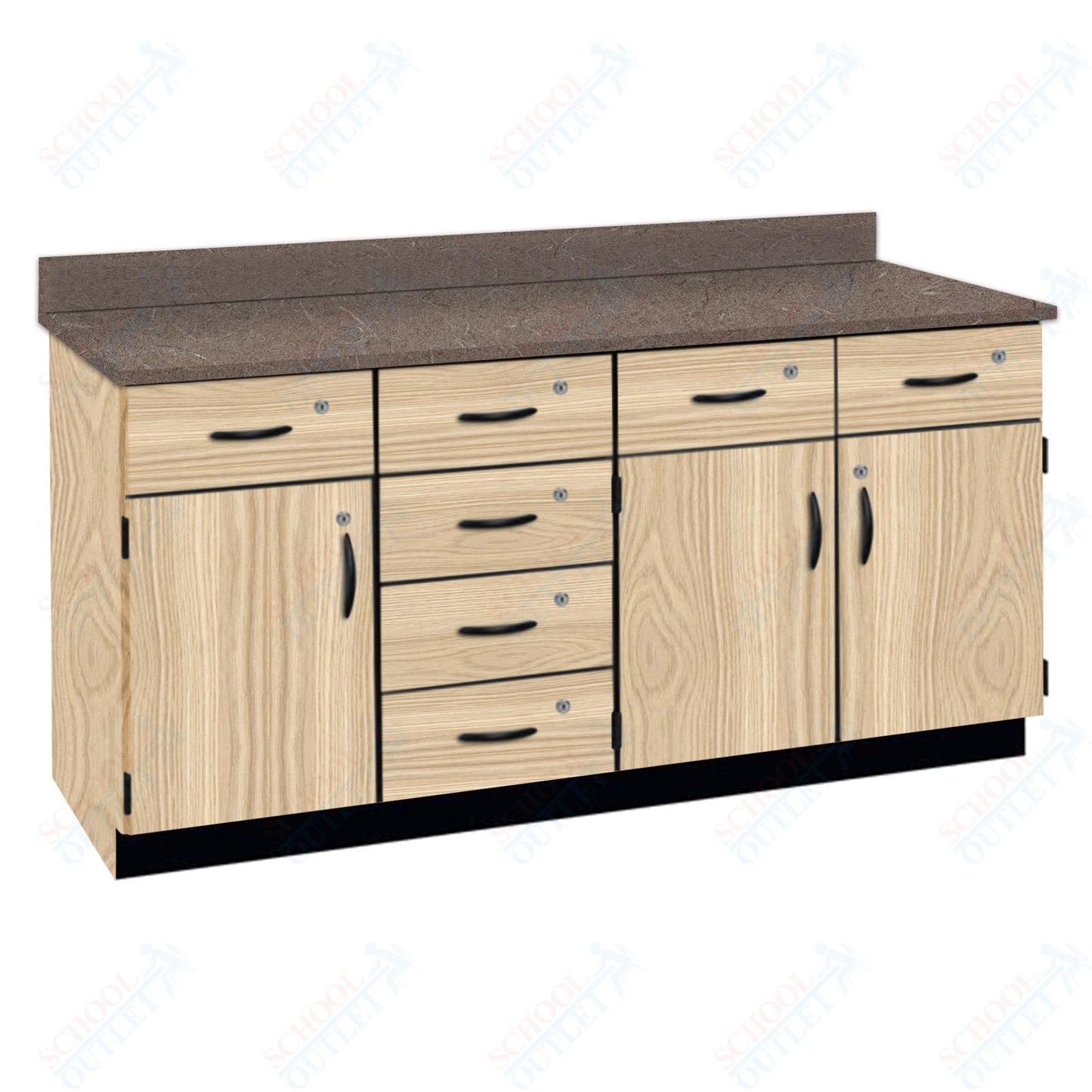 Chemical Resistant Laminate Top Wall Work Counter with Lock (84172 K36 21)