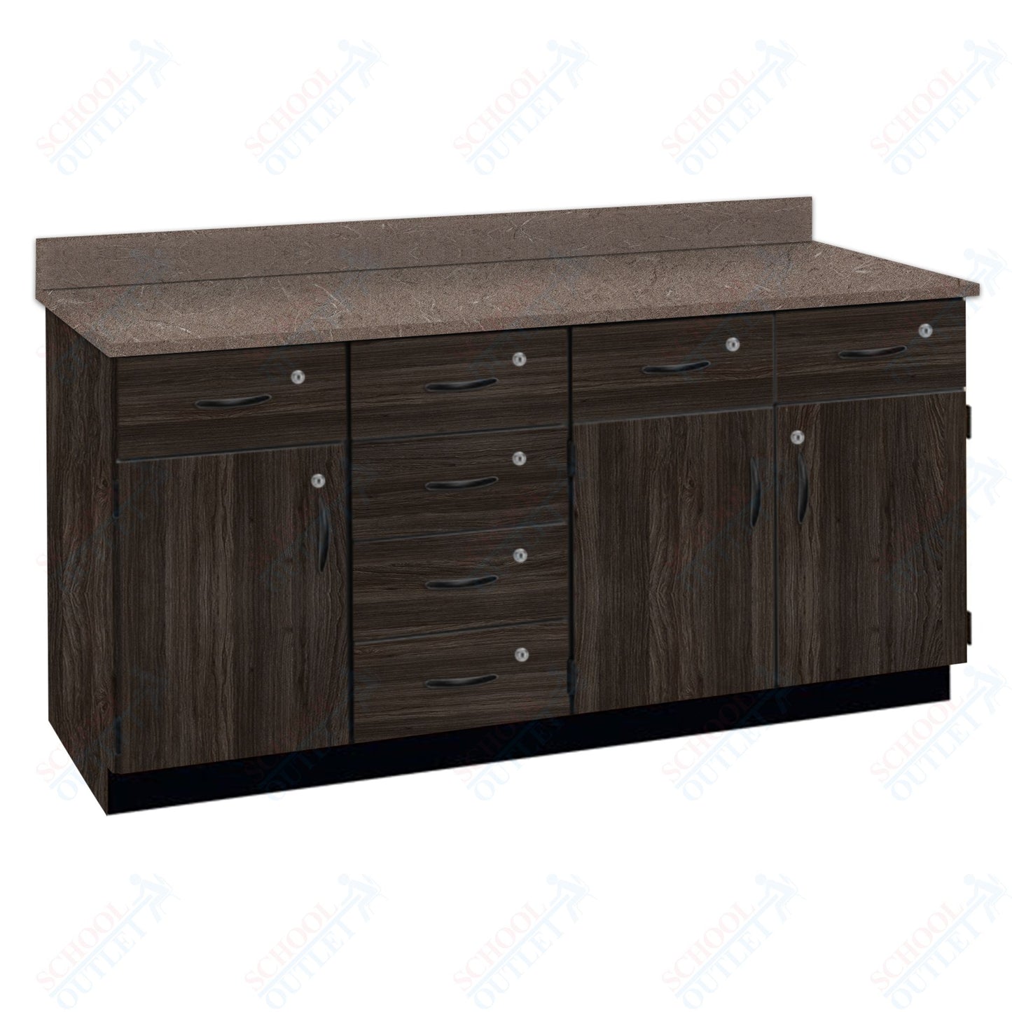 Chemical Resistant Laminate Top Wall Work Counter with Lock (84172 K36 21)