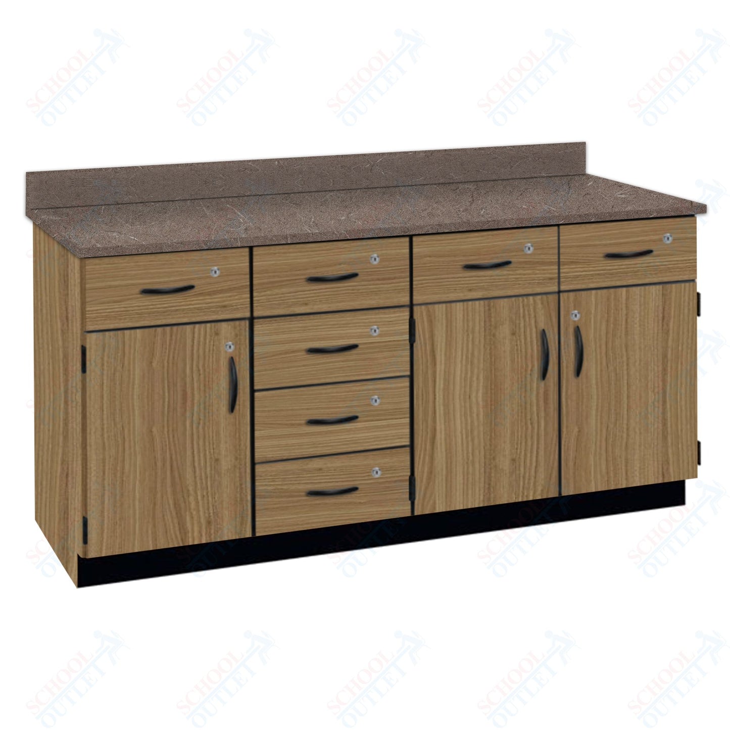 Chemical Resistant Laminate Top Wall Work Counter with Lock (84172 K36 21)