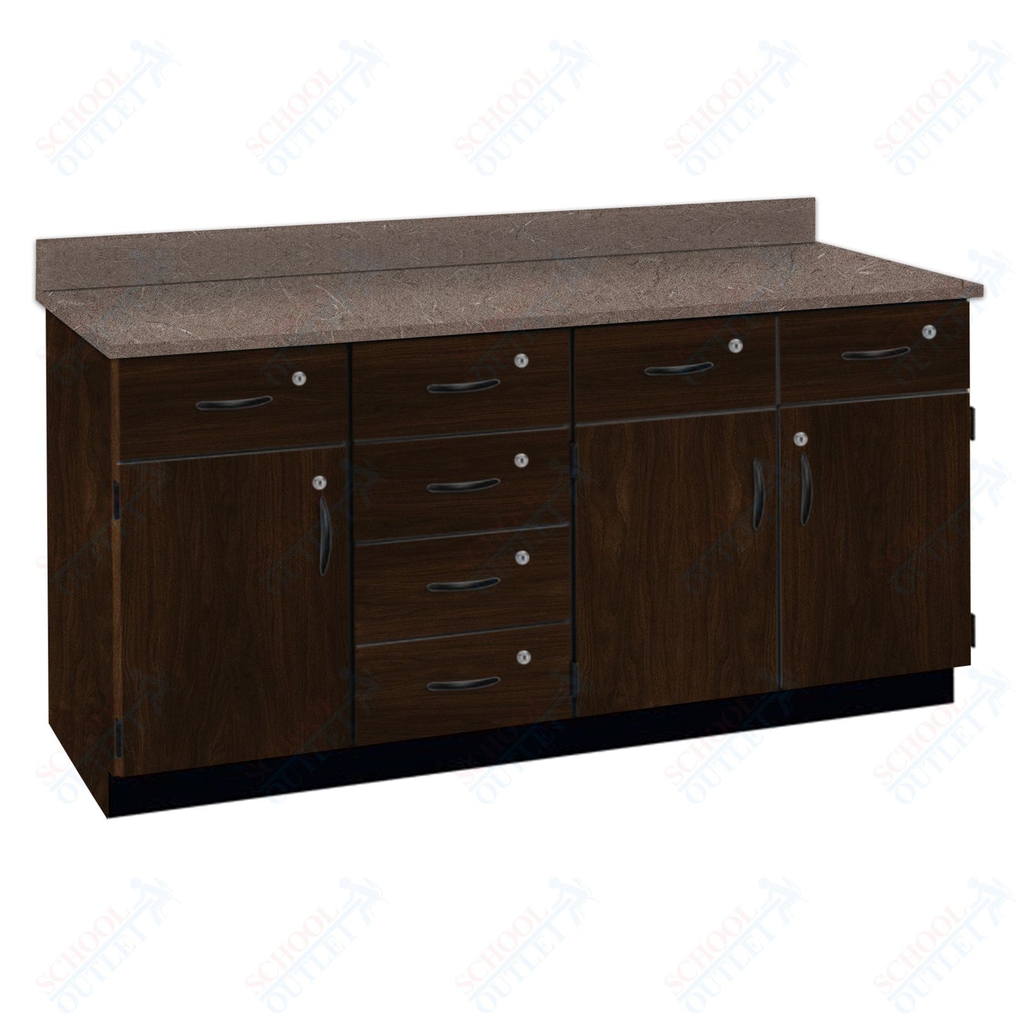 Chemical Resistant Laminate Top Wall Work Counter with Lock (84172 K36 21)