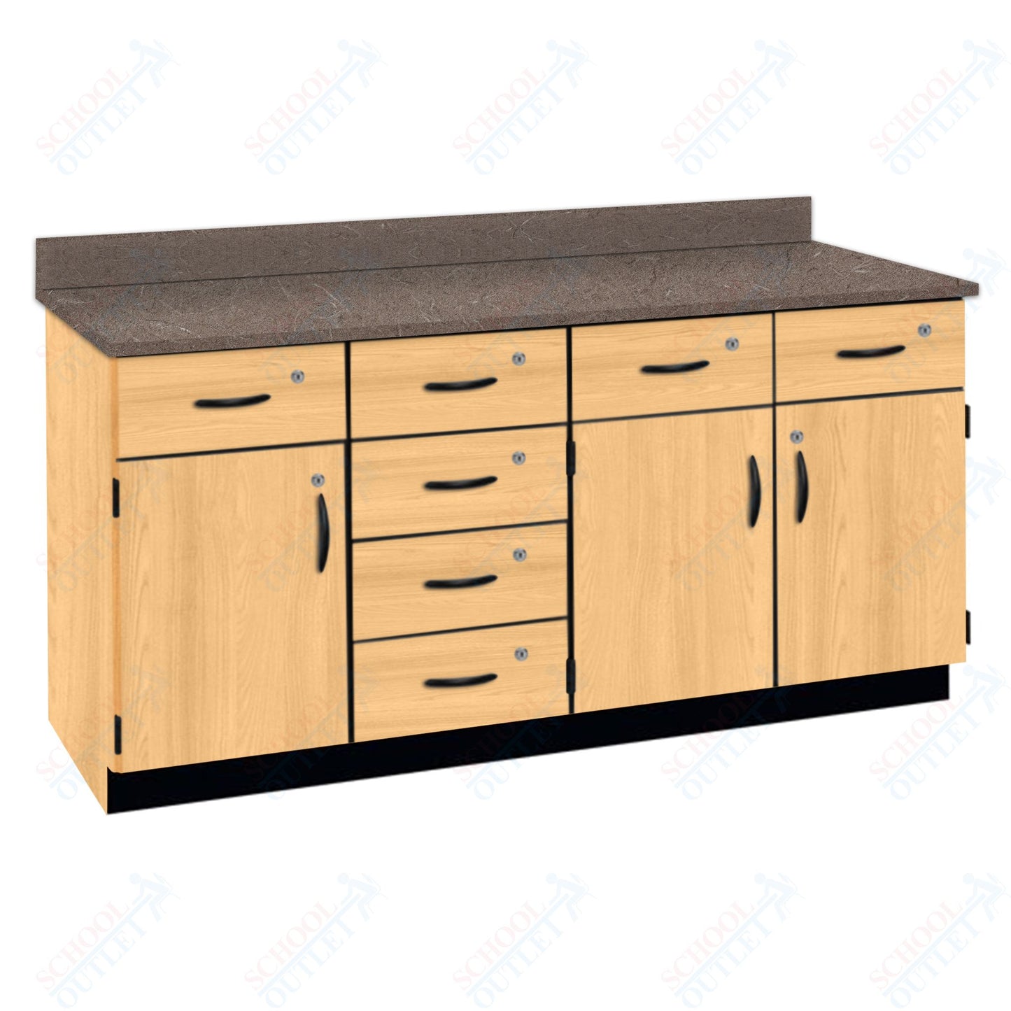 Chemical Resistant Laminate Top Wall Work Counter with Lock (84172 K36 21)