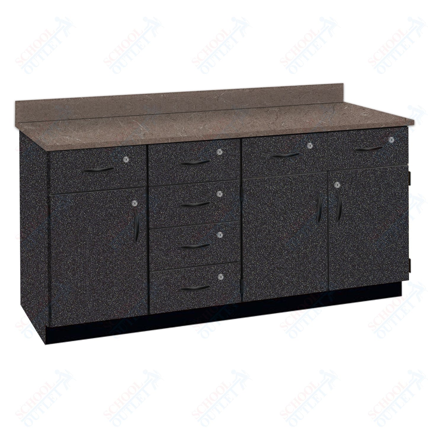 Chemical Resistant Laminate Top Wall Work Counter with Lock (84172 K36 21)