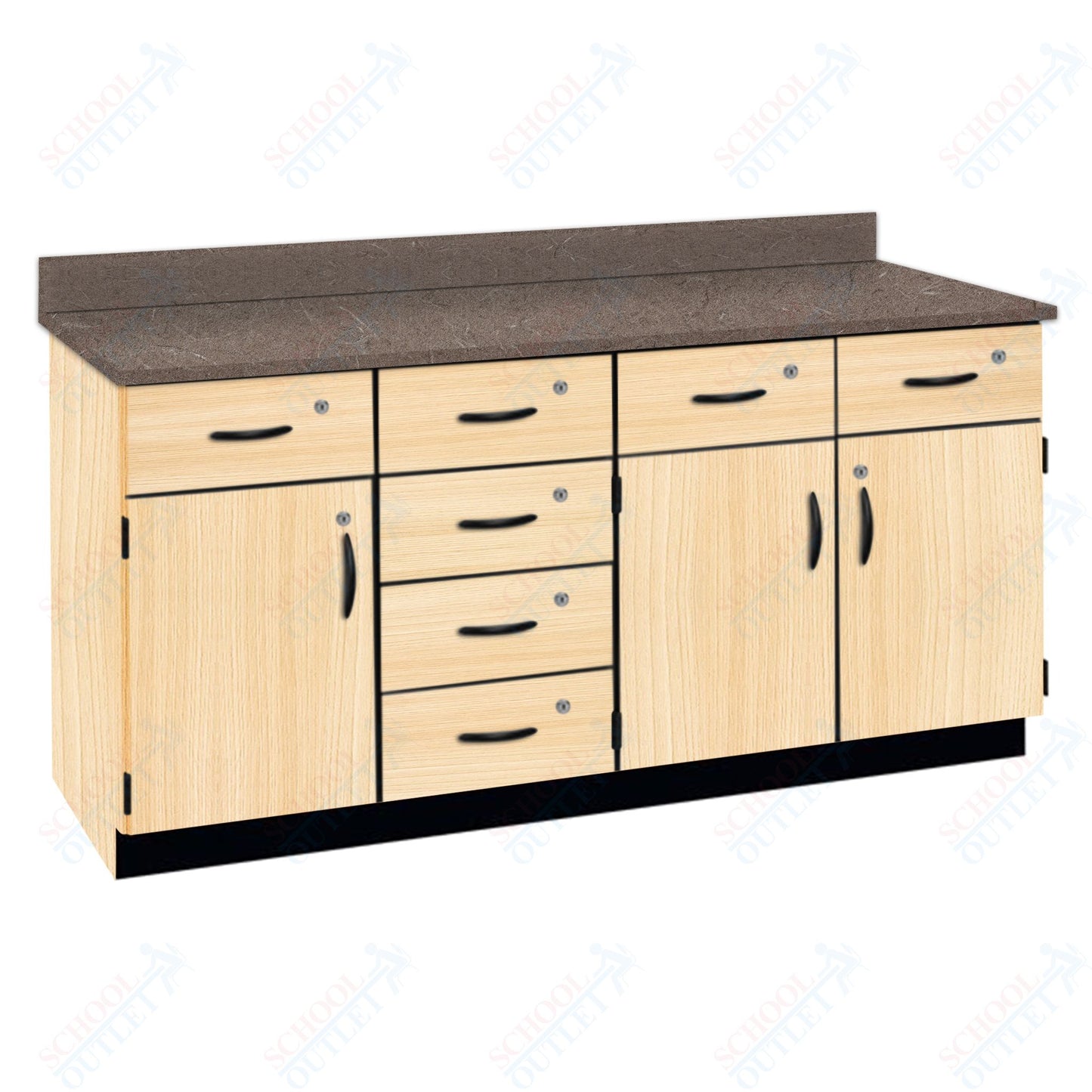 Chemical Resistant Laminate Top Wall Work Counter with Lock (84172 K36 21)