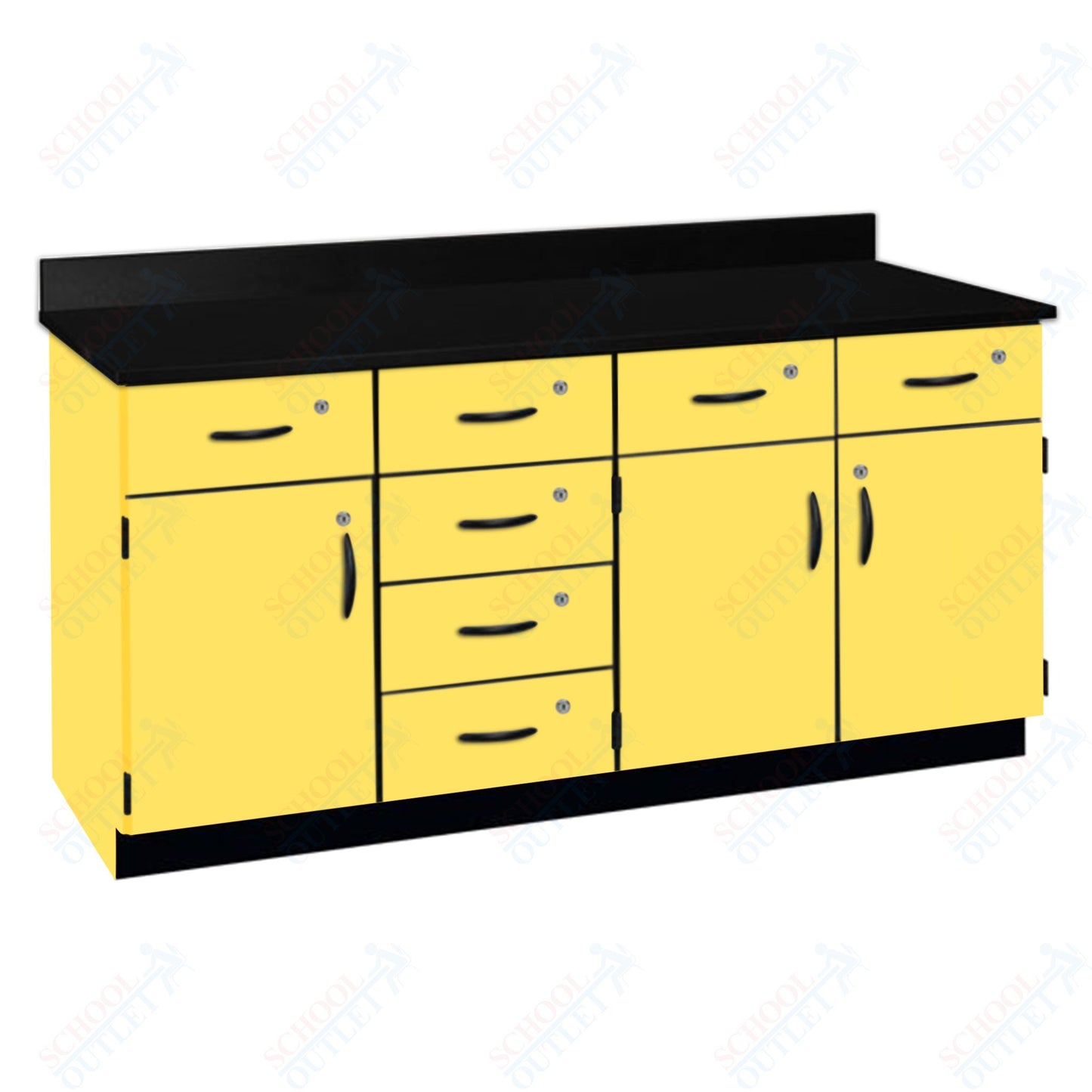 Chemical Resistant Laminate Top Wall Work Counter with Lock (84172 K36 21)