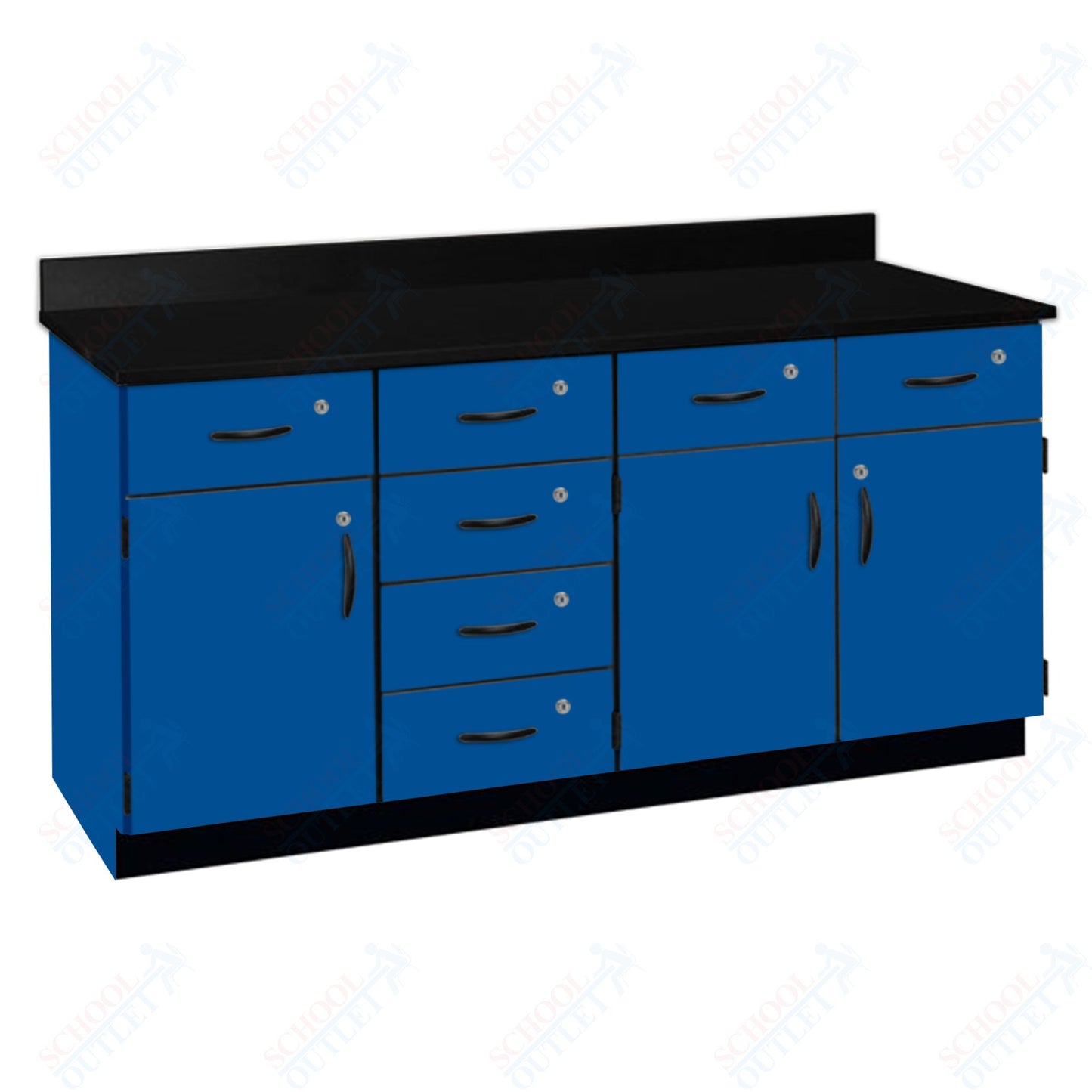 Chemical Resistant Laminate Top Wall Work Counter with Lock (84172 K36 21)