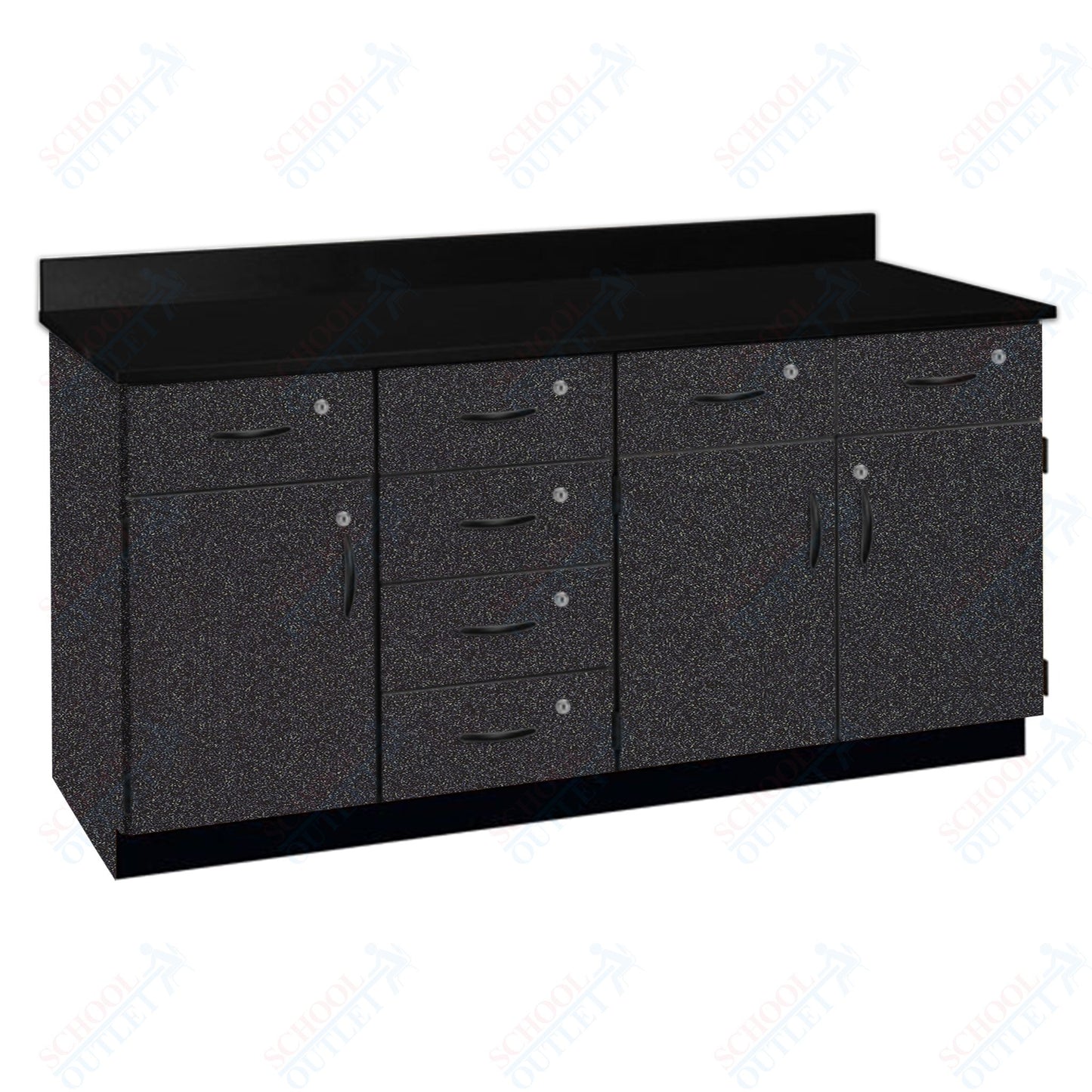 Chemical Resistant Laminate Top Wall Work Counter with Lock (84172 K36 21)