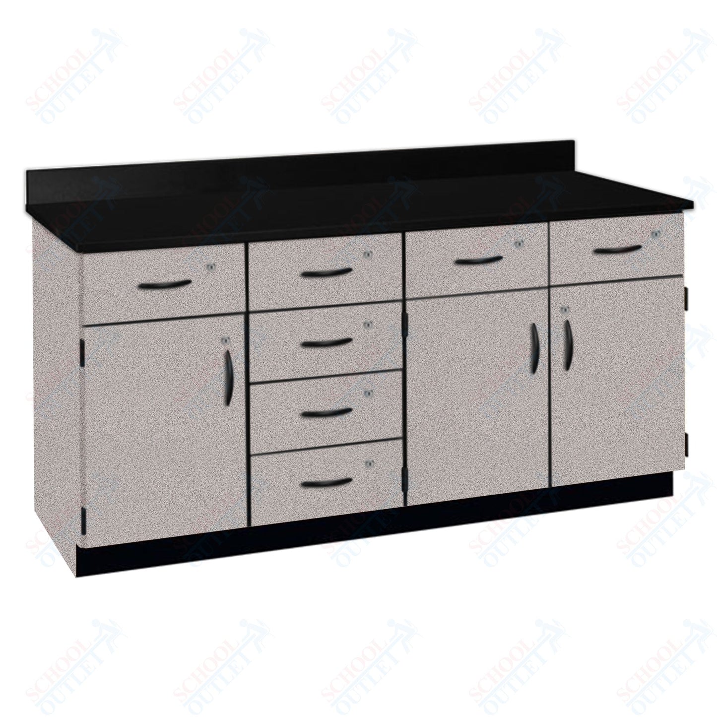 Chemical Resistant Laminate Top Wall Work Counter with Lock (84172 K36 21)