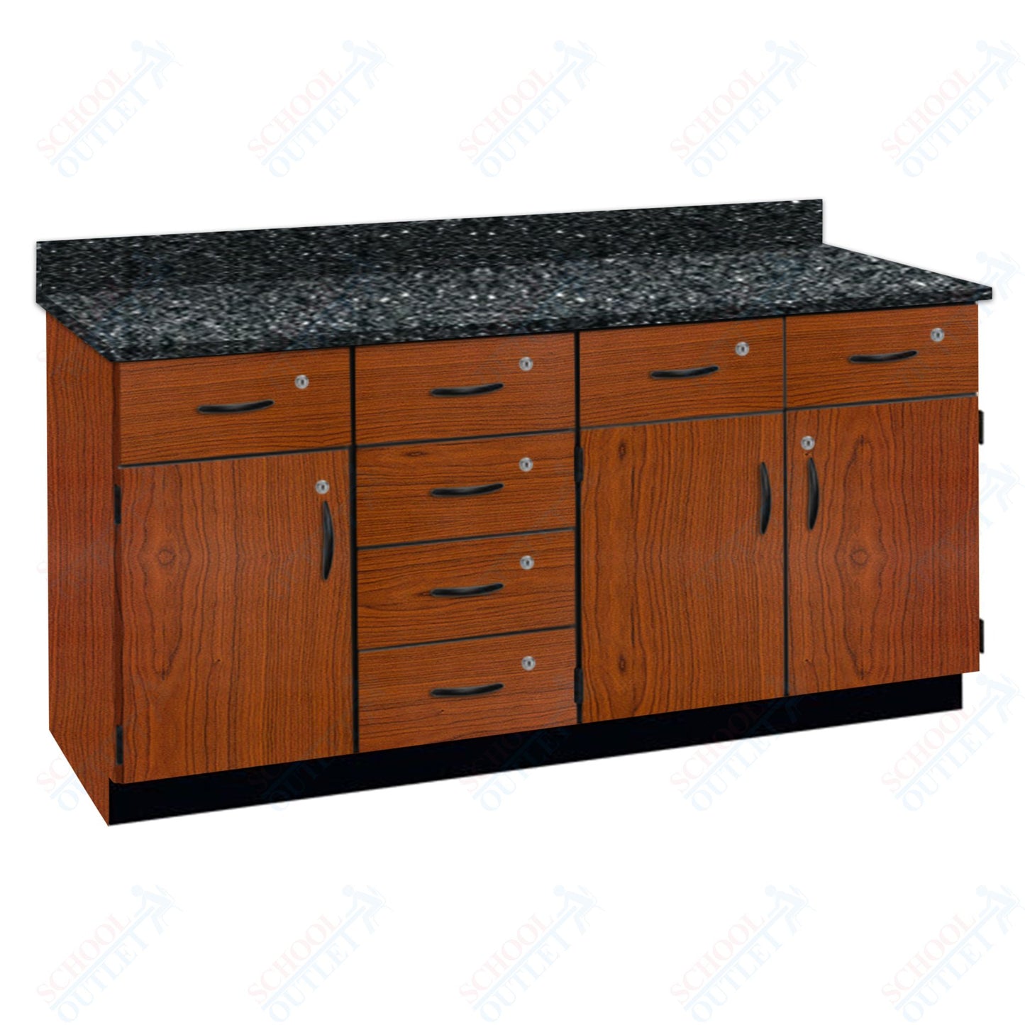 Chemical Resistant Laminate Top Wall Work Counter with Lock (84172 K36 21)