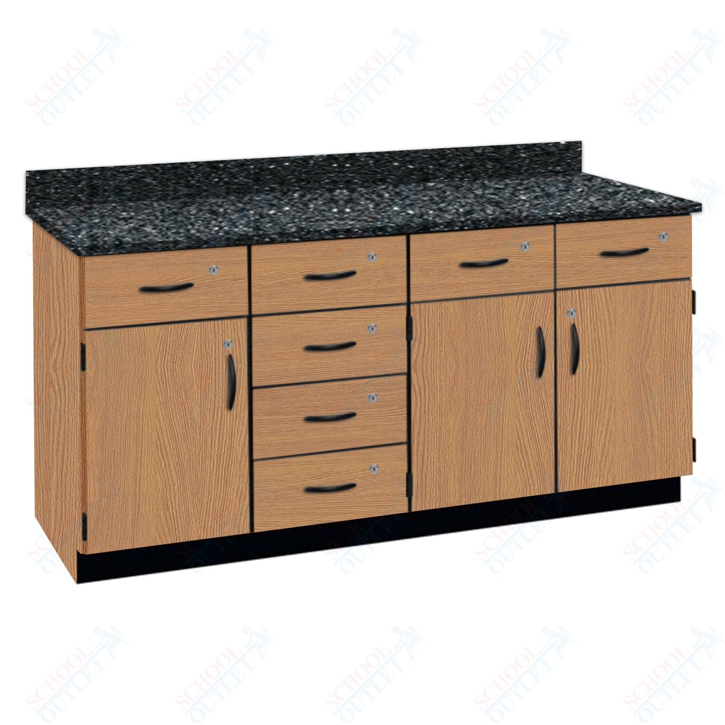 Chemical Resistant Laminate Top Wall Work Counter with Lock (84172 K36 21)