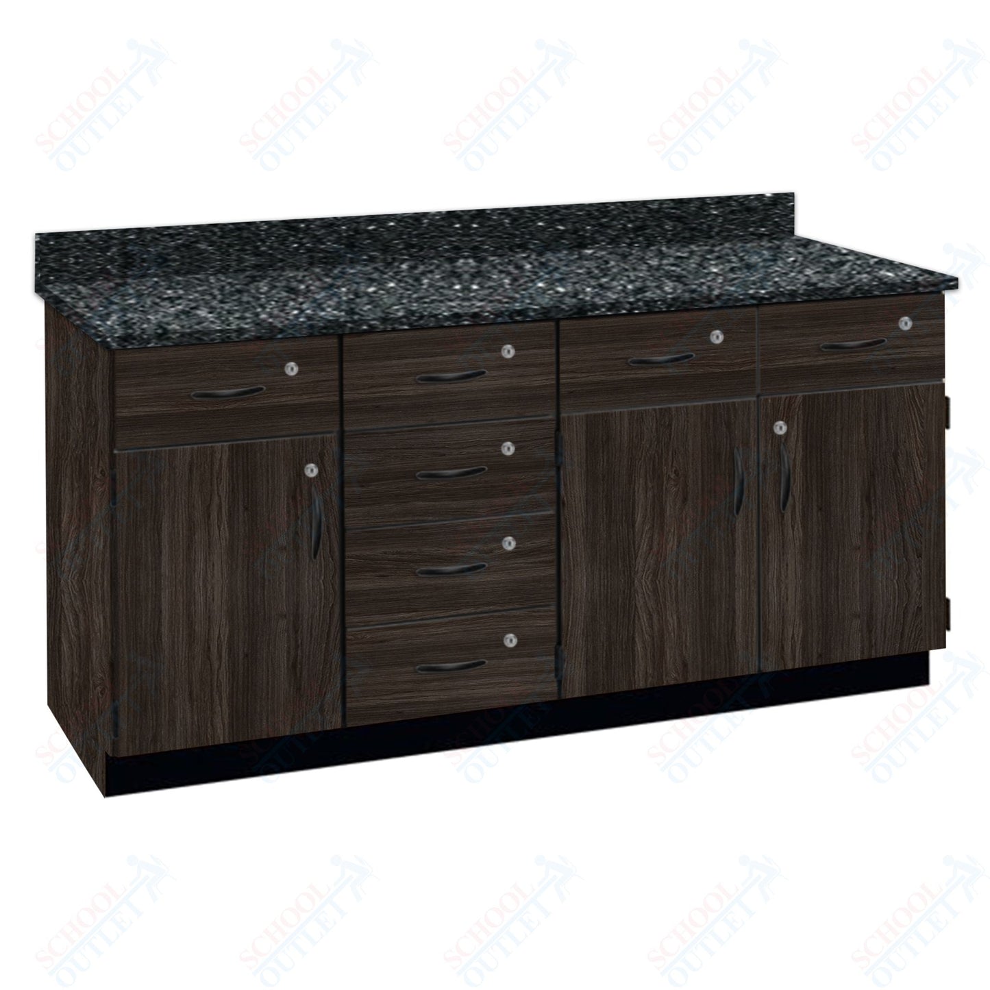 Chemical Resistant Laminate Top Wall Work Counter with Lock (84172 K36 21)