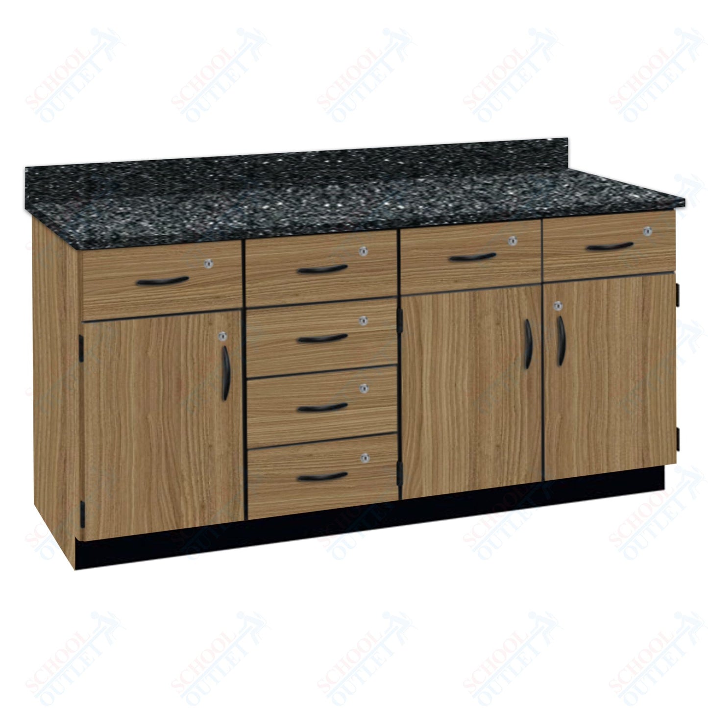 Chemical Resistant Laminate Top Wall Work Counter with Lock (84172 K36 21)