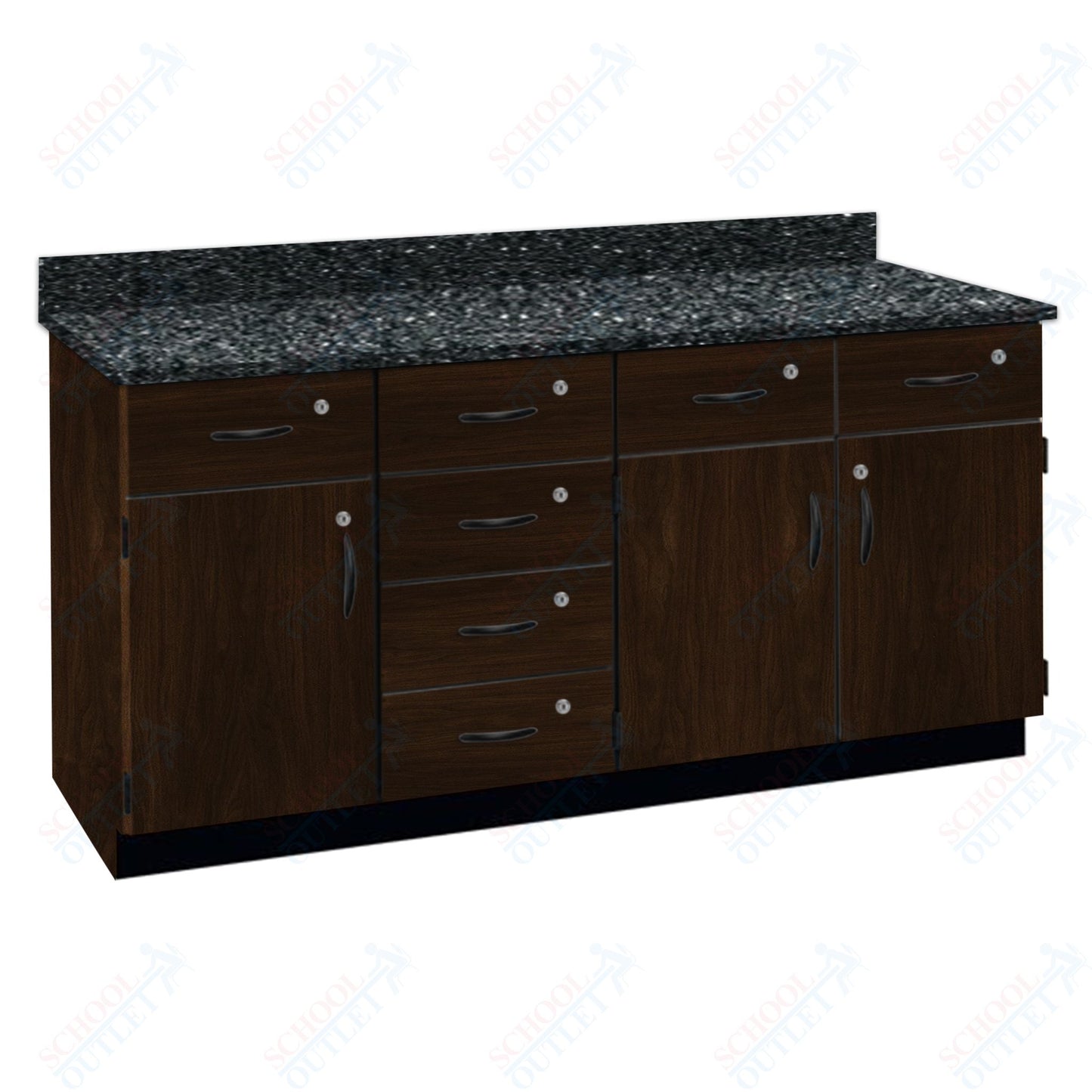 Chemical Resistant Laminate Top Wall Work Counter with Lock (84172 K36 21)