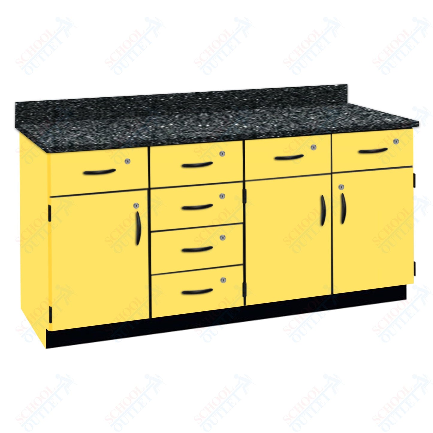 Chemical Resistant Laminate Top Wall Work Counter with Lock (84172 K36 21)