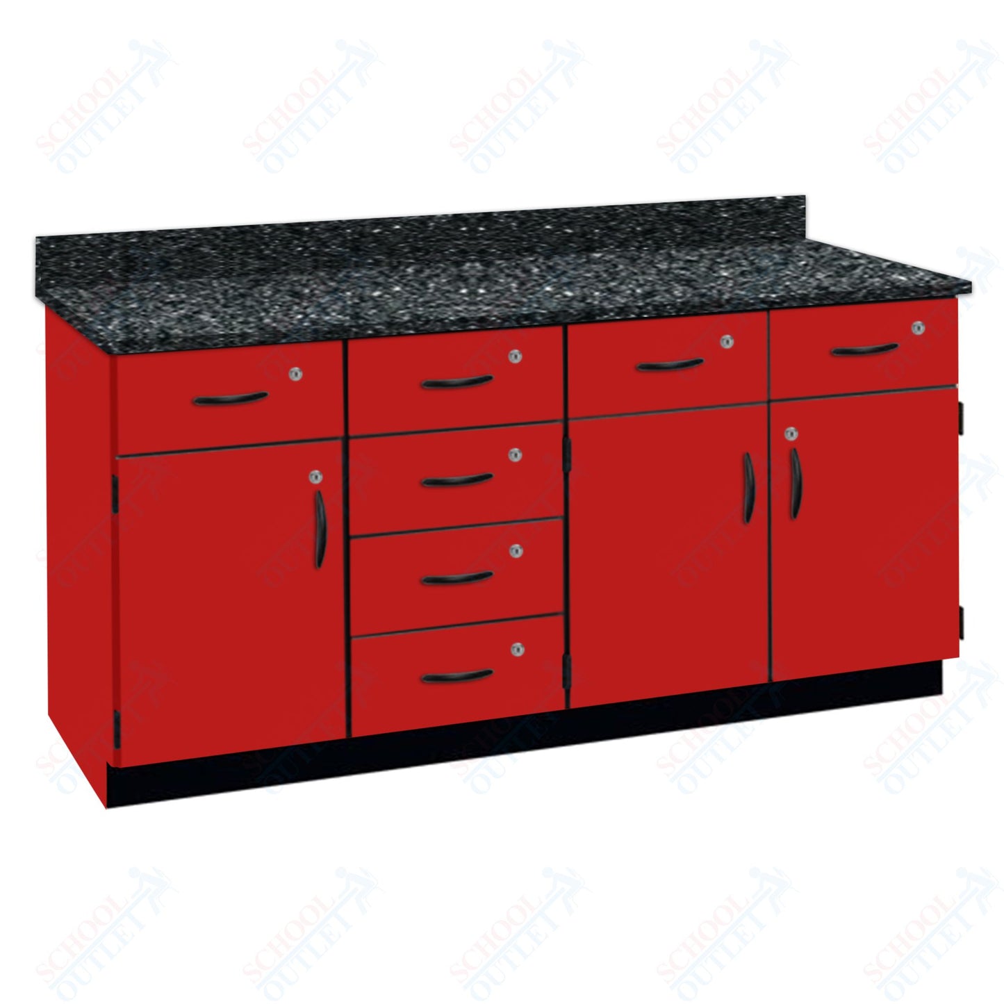 Chemical Resistant Laminate Top Wall Work Counter with Lock (84172 K36 21)