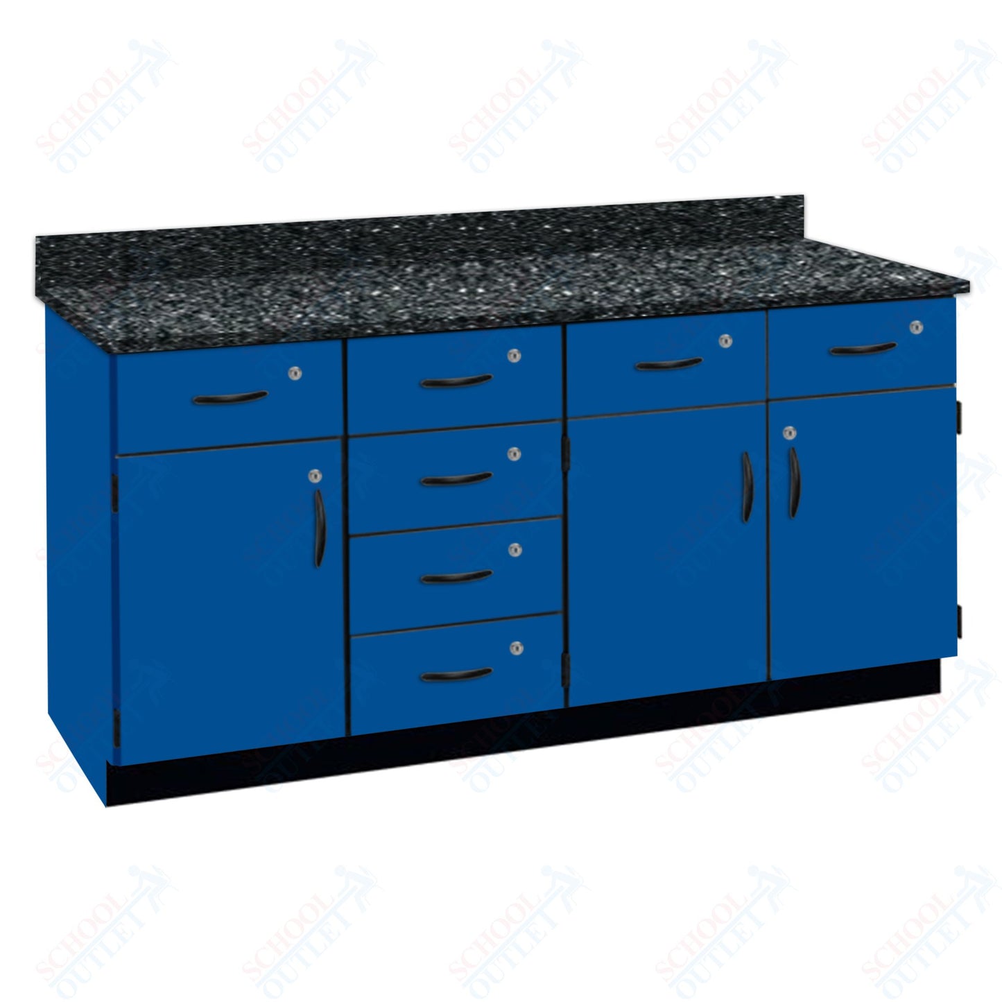 Chemical Resistant Laminate Top Wall Work Counter with Lock (84172 K36 21)