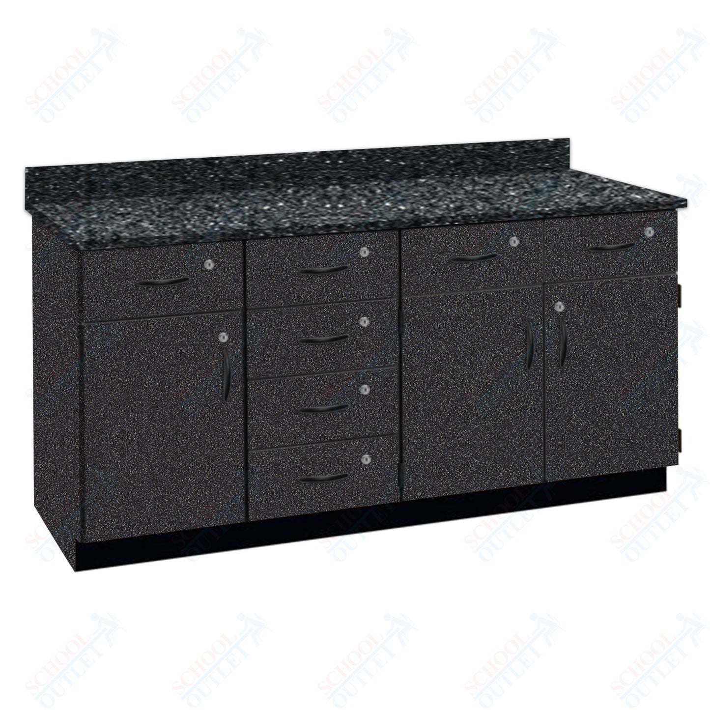 Chemical Resistant Laminate Top Wall Work Counter with Lock (84172 K36 21)