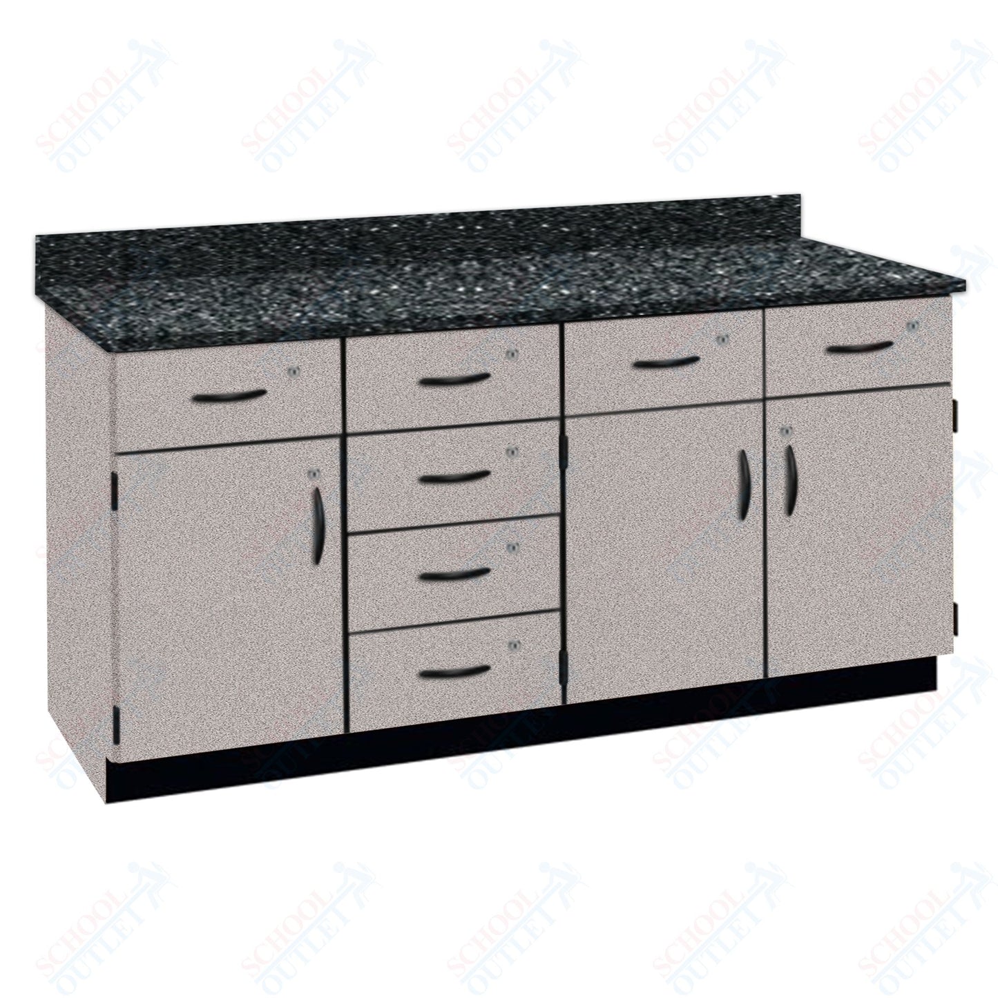 Chemical Resistant Laminate Top Wall Work Counter with Lock (84172 K36 21)