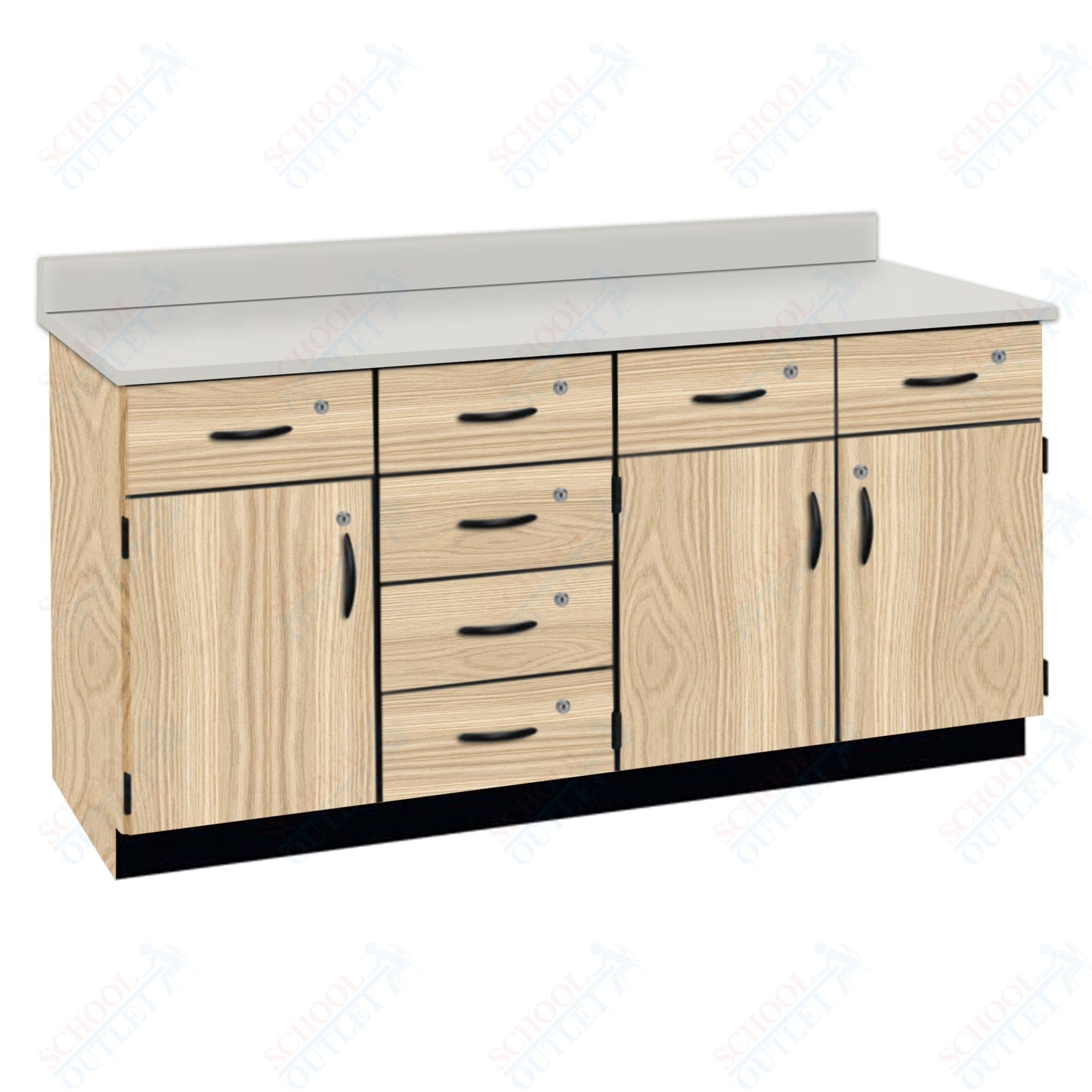 Chemical Resistant Laminate Top Wall Work Counter with Lock (84172 K36 21)