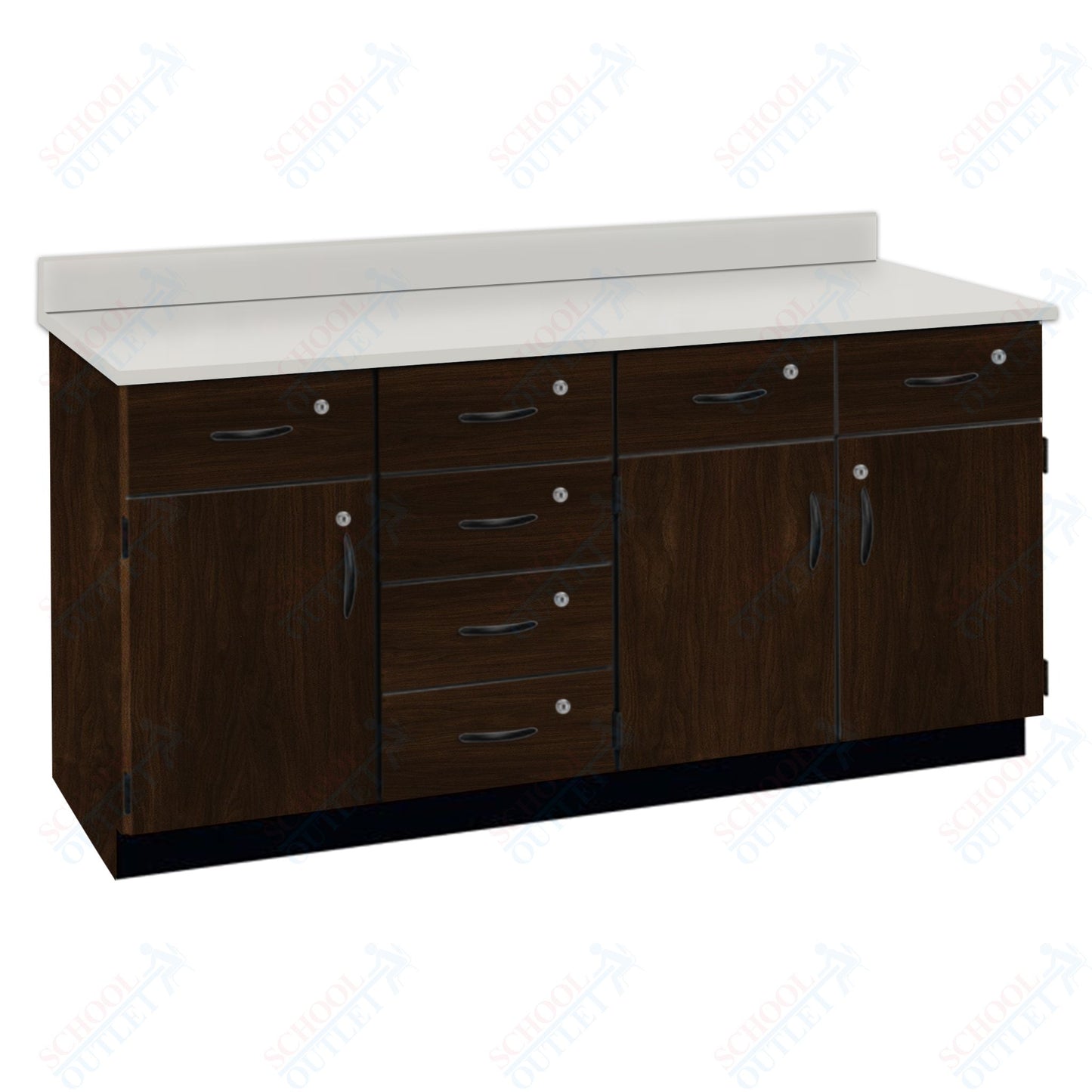 Chemical Resistant Laminate Top Wall Work Counter with Lock (84172 K36 21)