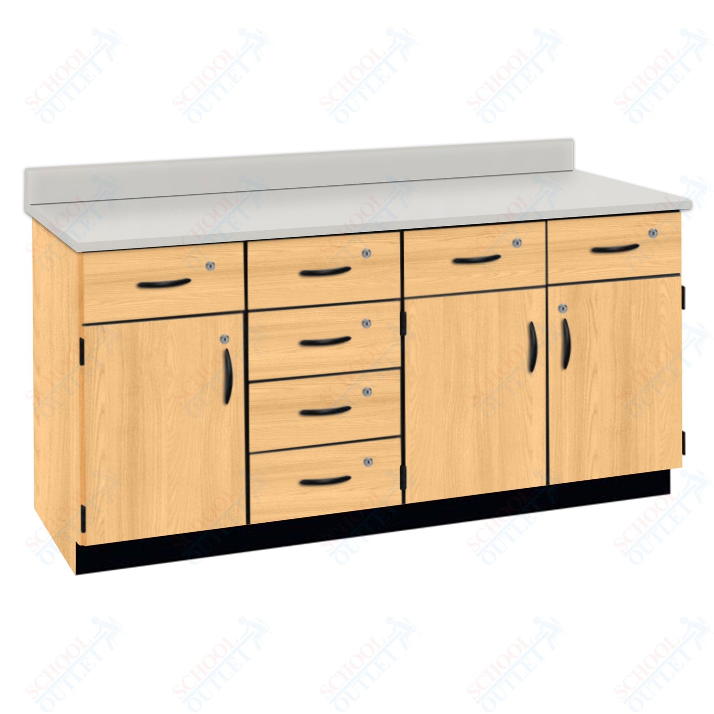 Chemical Resistant Laminate Top Wall Work Counter with Lock (84172 K36 21)