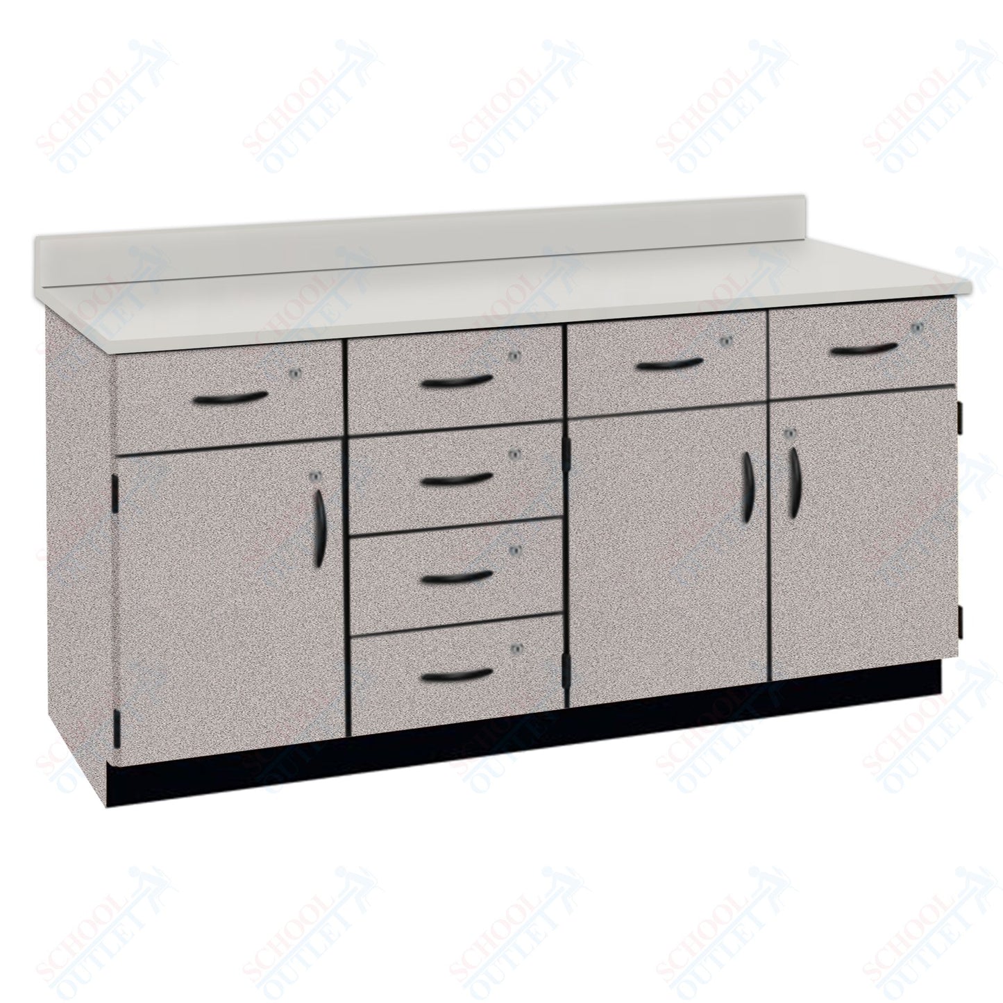 Chemical Resistant Laminate Top Wall Work Counter with Lock (84172 K36 21)