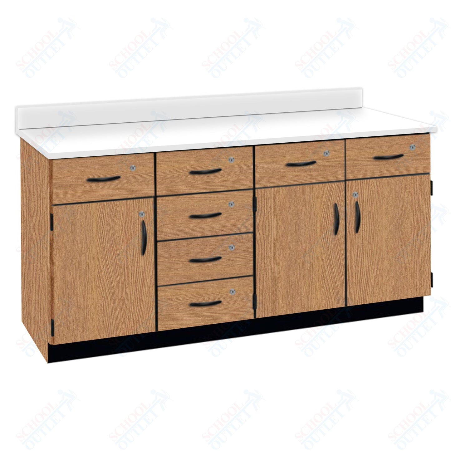 Chemical Resistant Laminate Top Wall Work Counter with Lock (84172 K36 21)